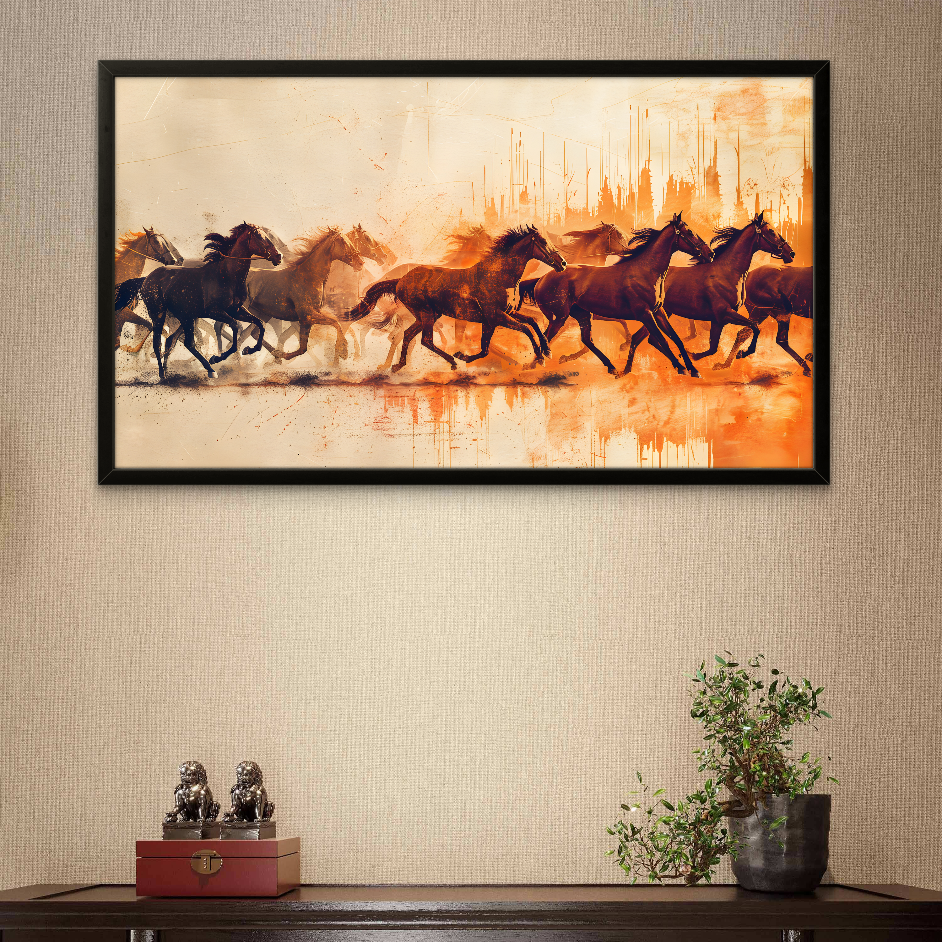 Running Right Horses Art