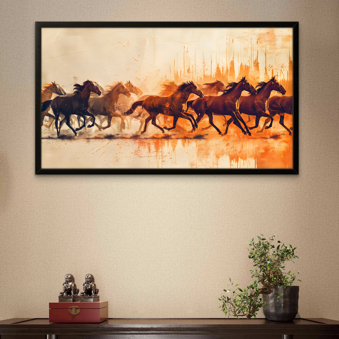 Running Right Horses Art