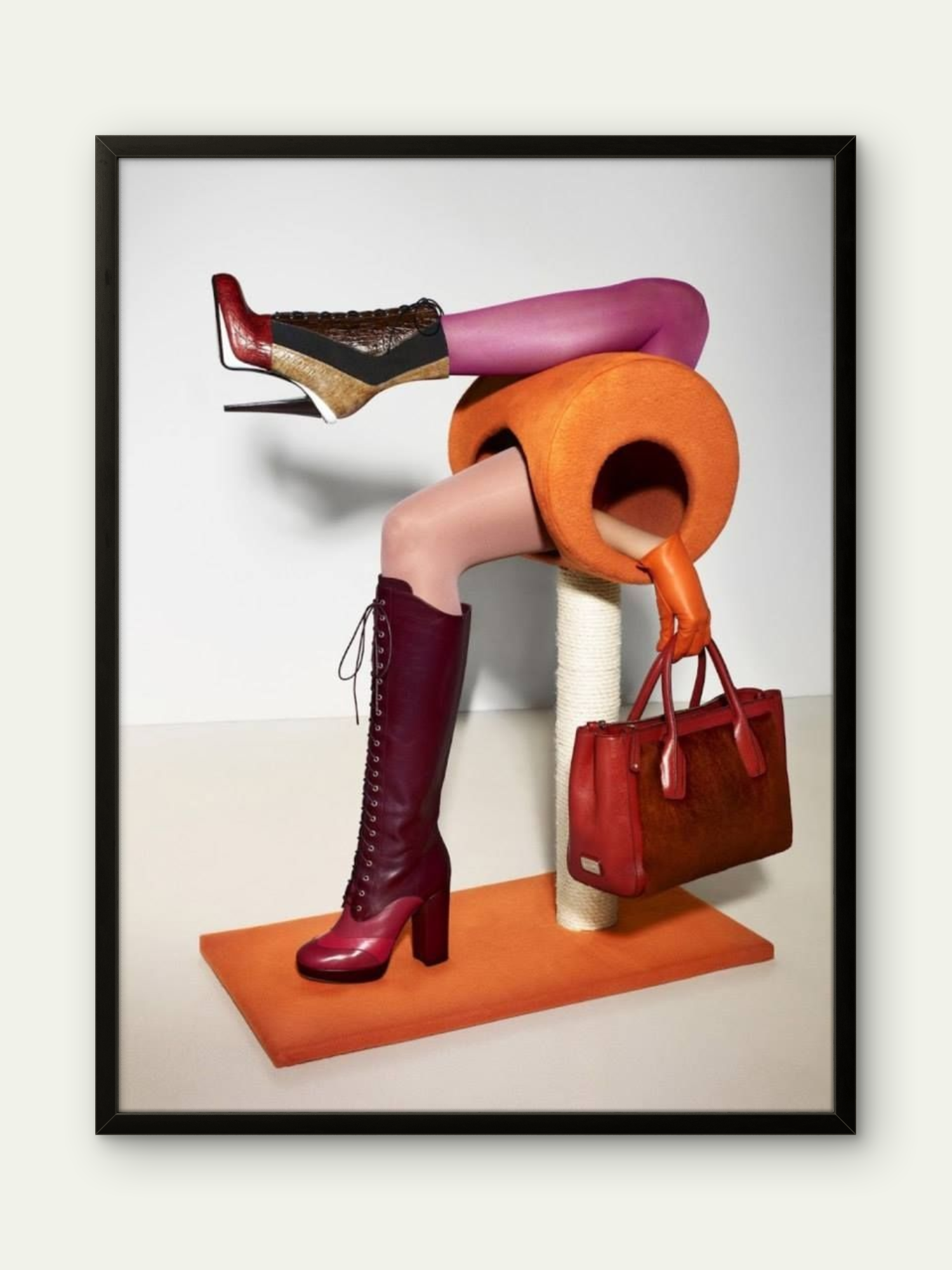 Premium Texture Modern Lady Art Portrait