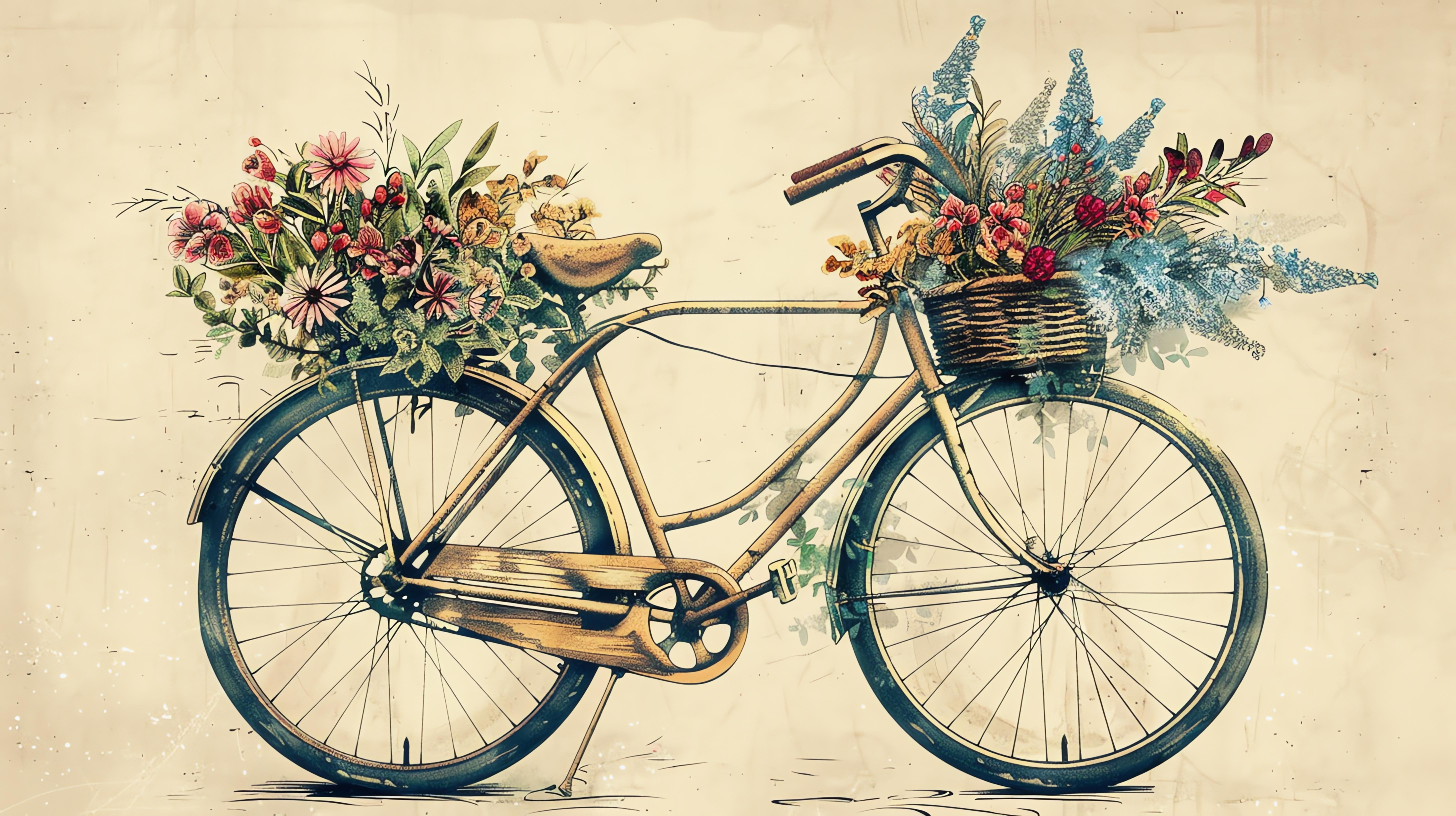 Vintage Bicycle Art