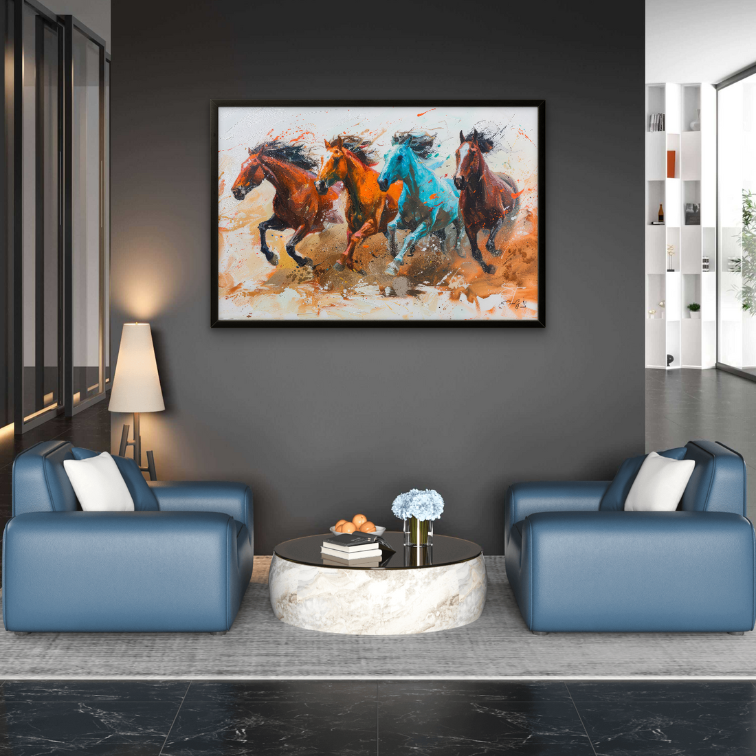 Paint art of Horses