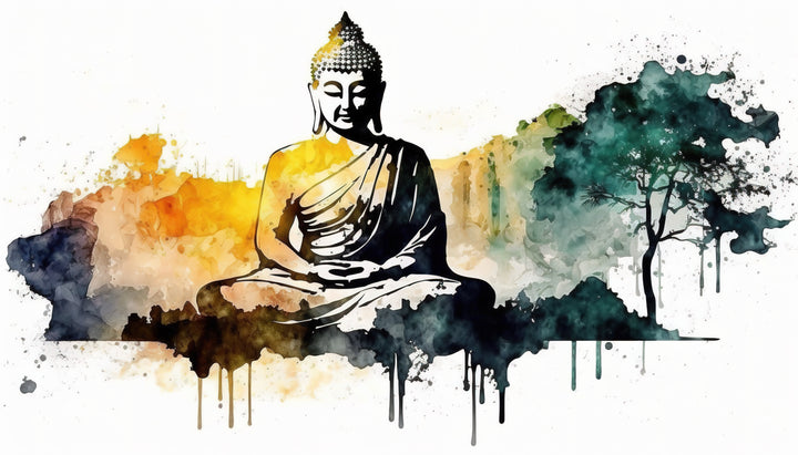 Gautam Buddha 3D Peace on Canvas