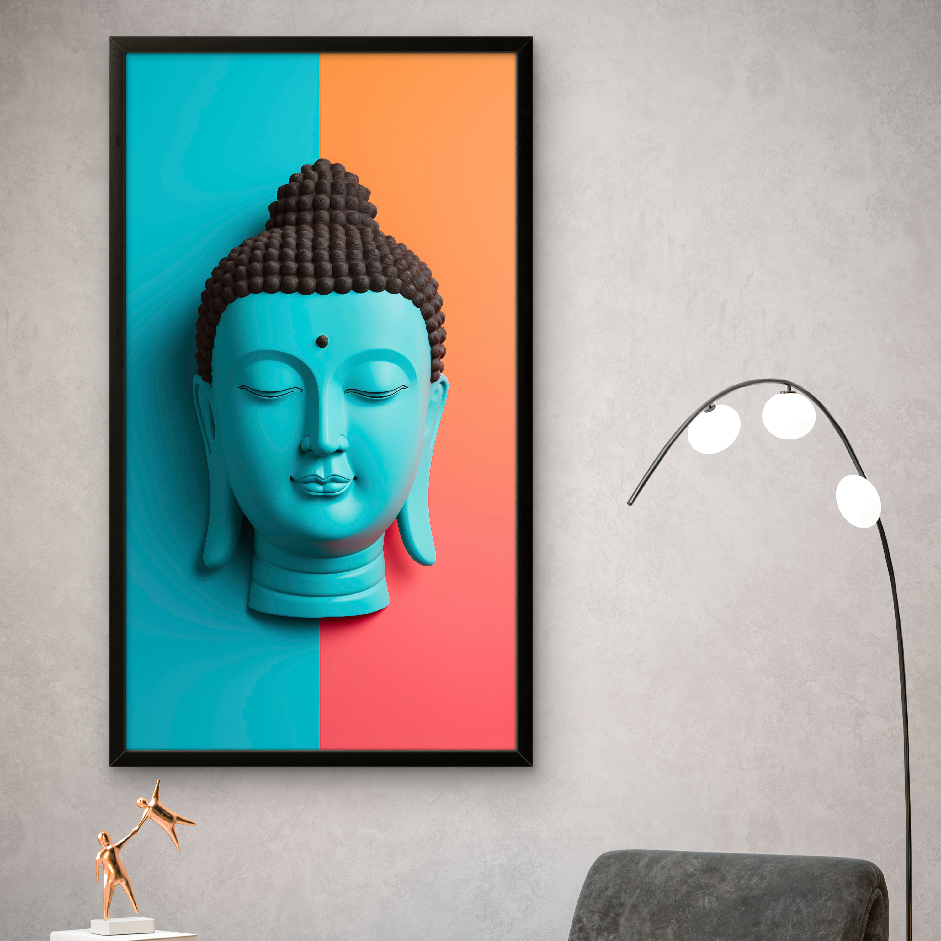 Gautam Buddha Real Feel Peace art on Canvas