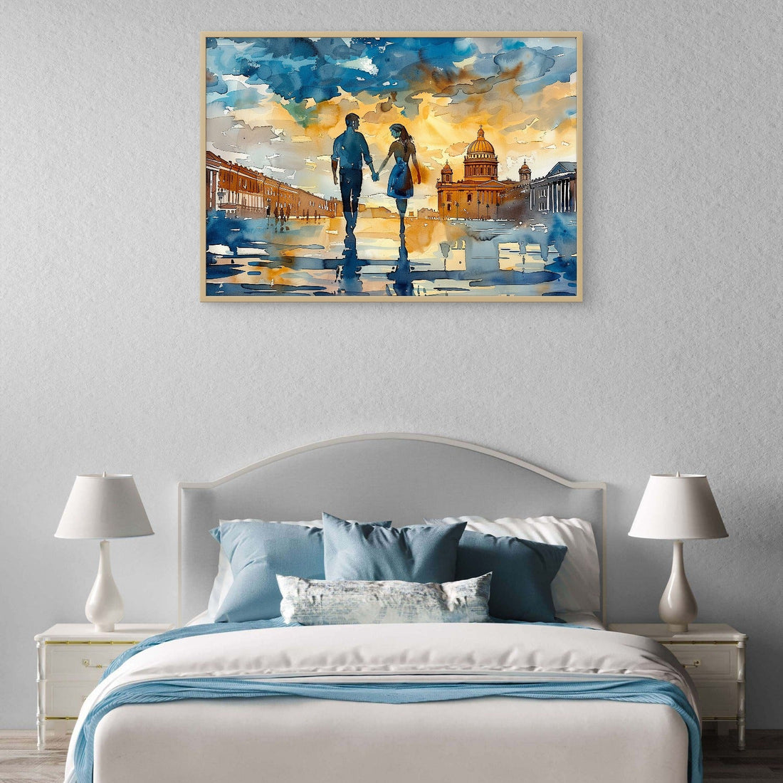 Couple Holding Hand in the City