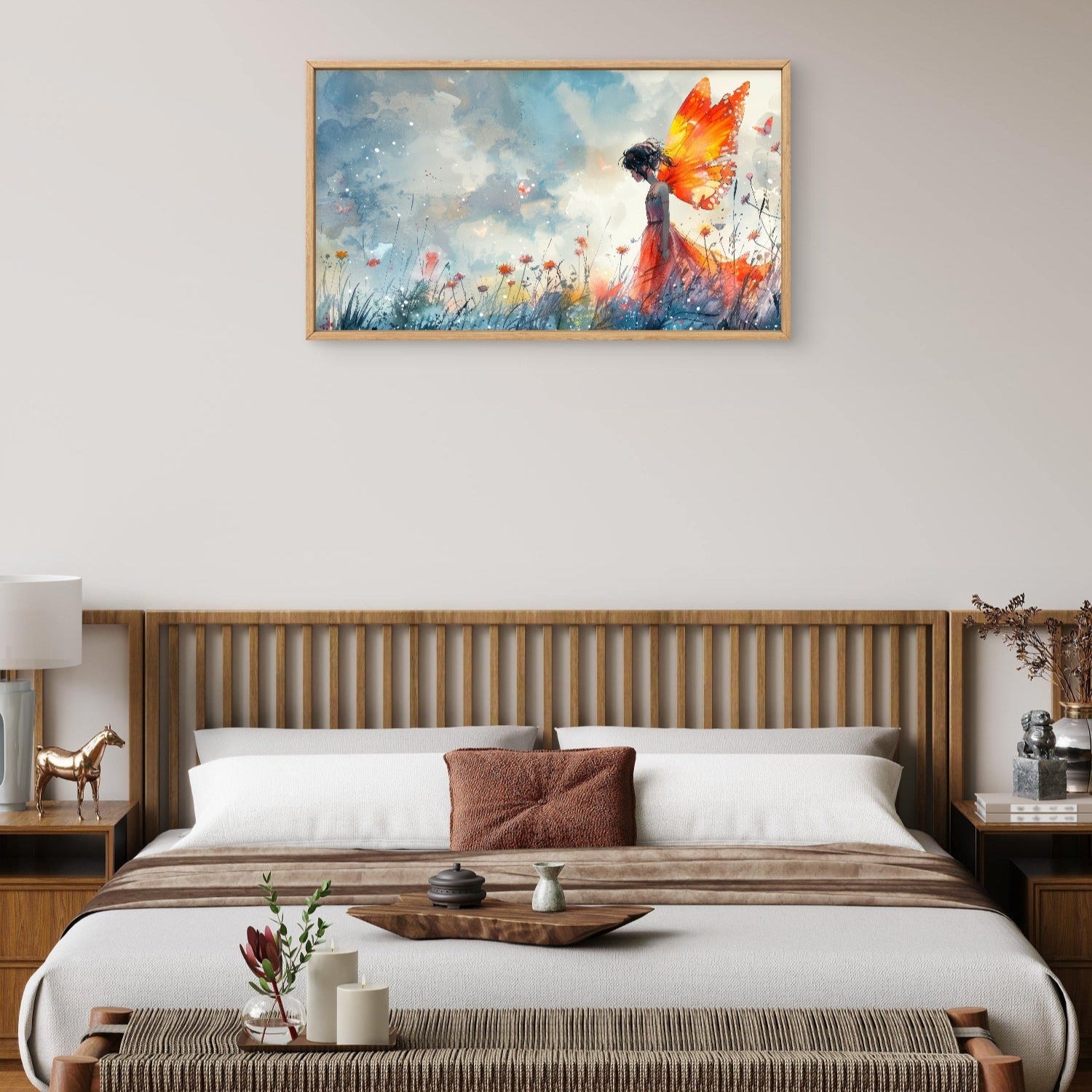 Sad Butterfly Girl Art - Frugal Carts