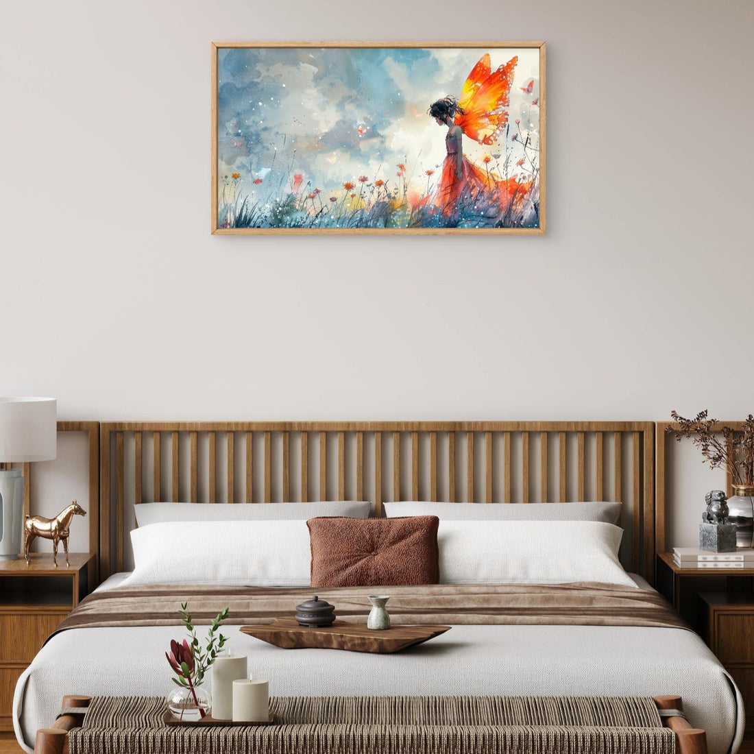 Sad Butterfly Girl Art - Frugal Carts