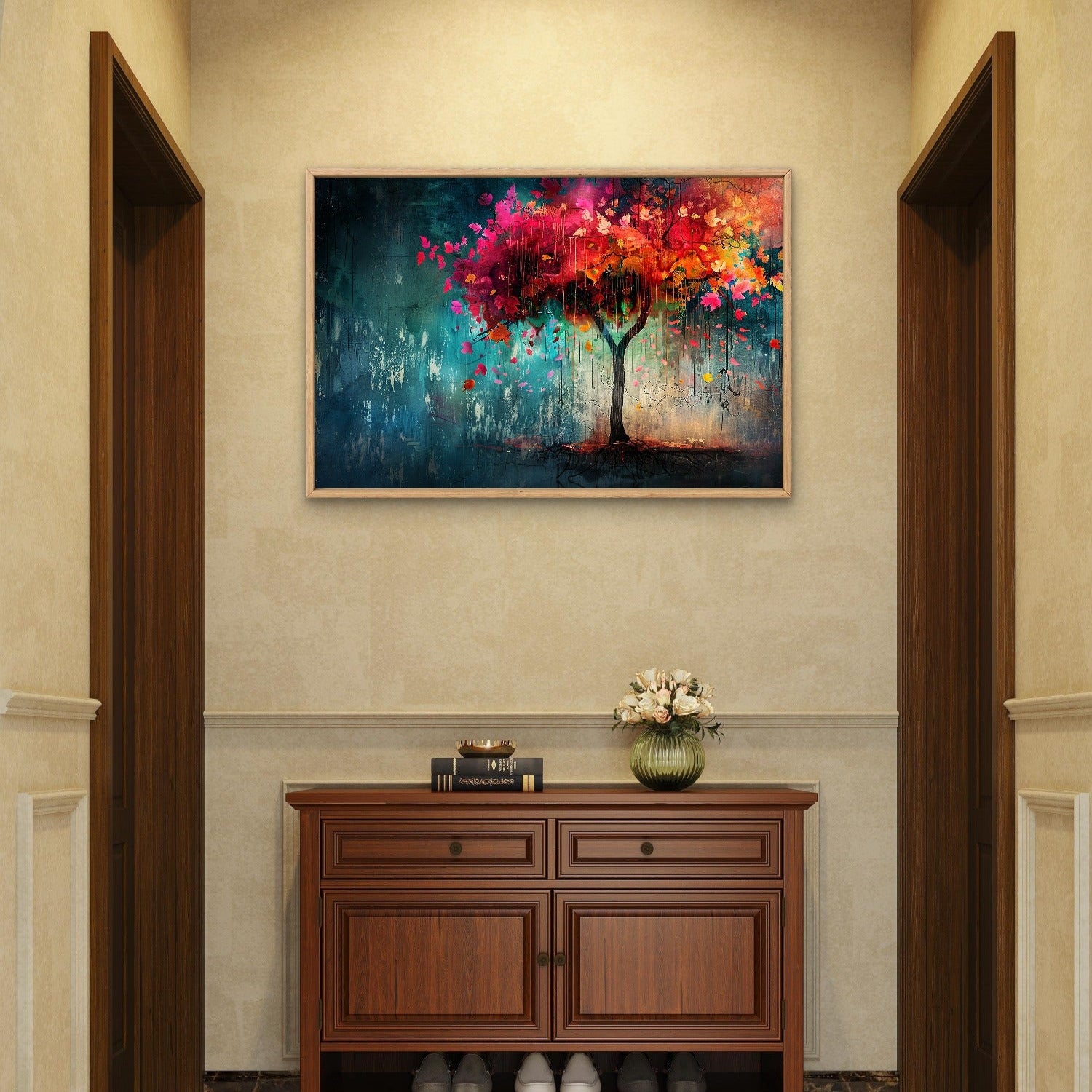 Colourful Tree in the Night