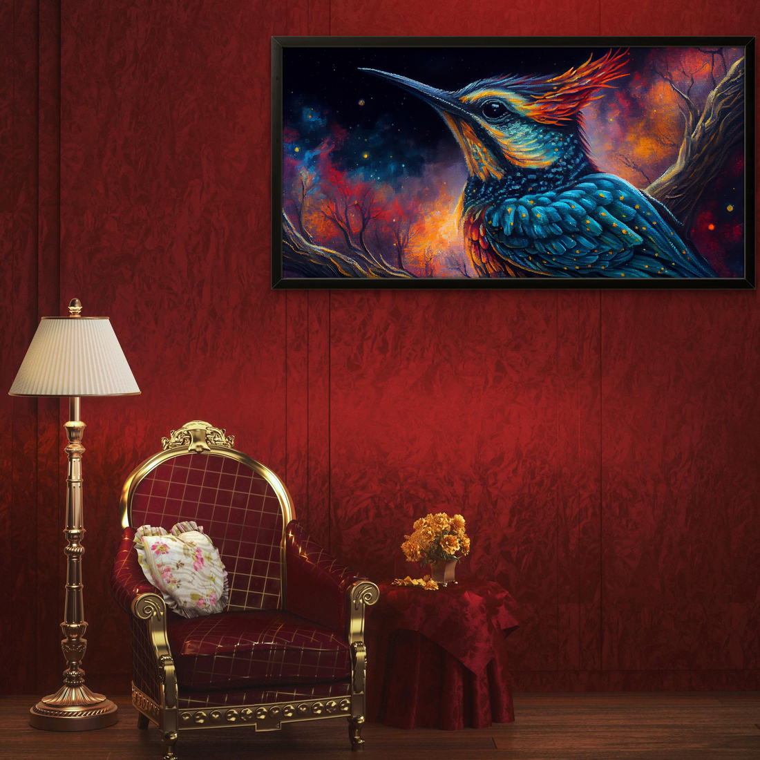 Modern Bird Abstract art Luxury Painting on Canvas
