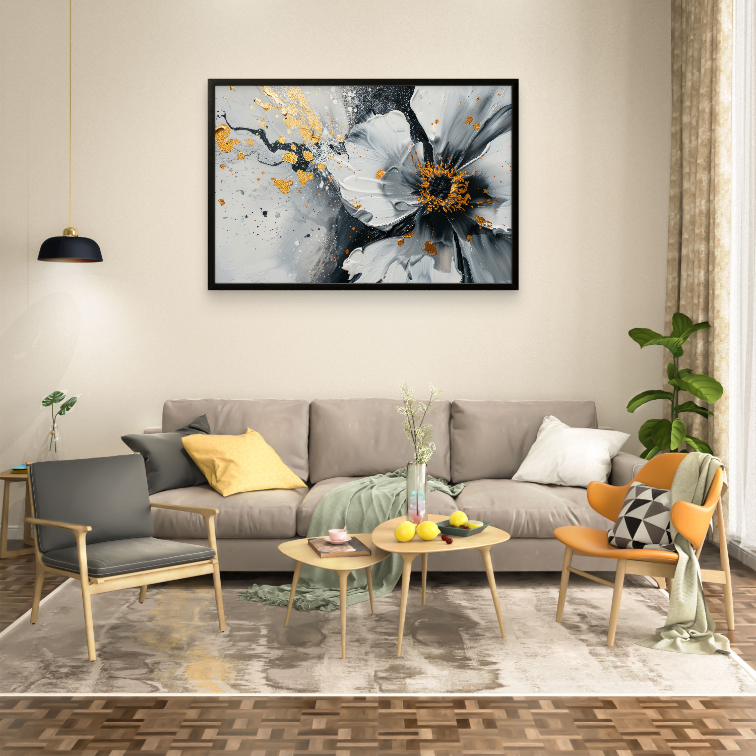 White Flower Abstract