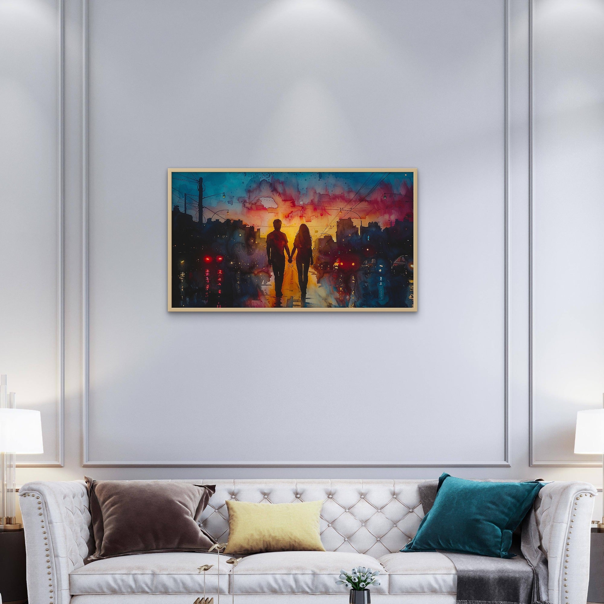 Couple Holding Hand Art