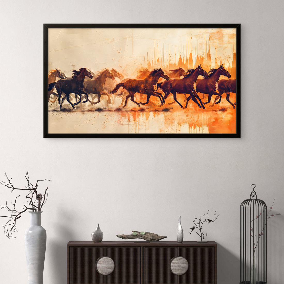 Running Right Horses Art