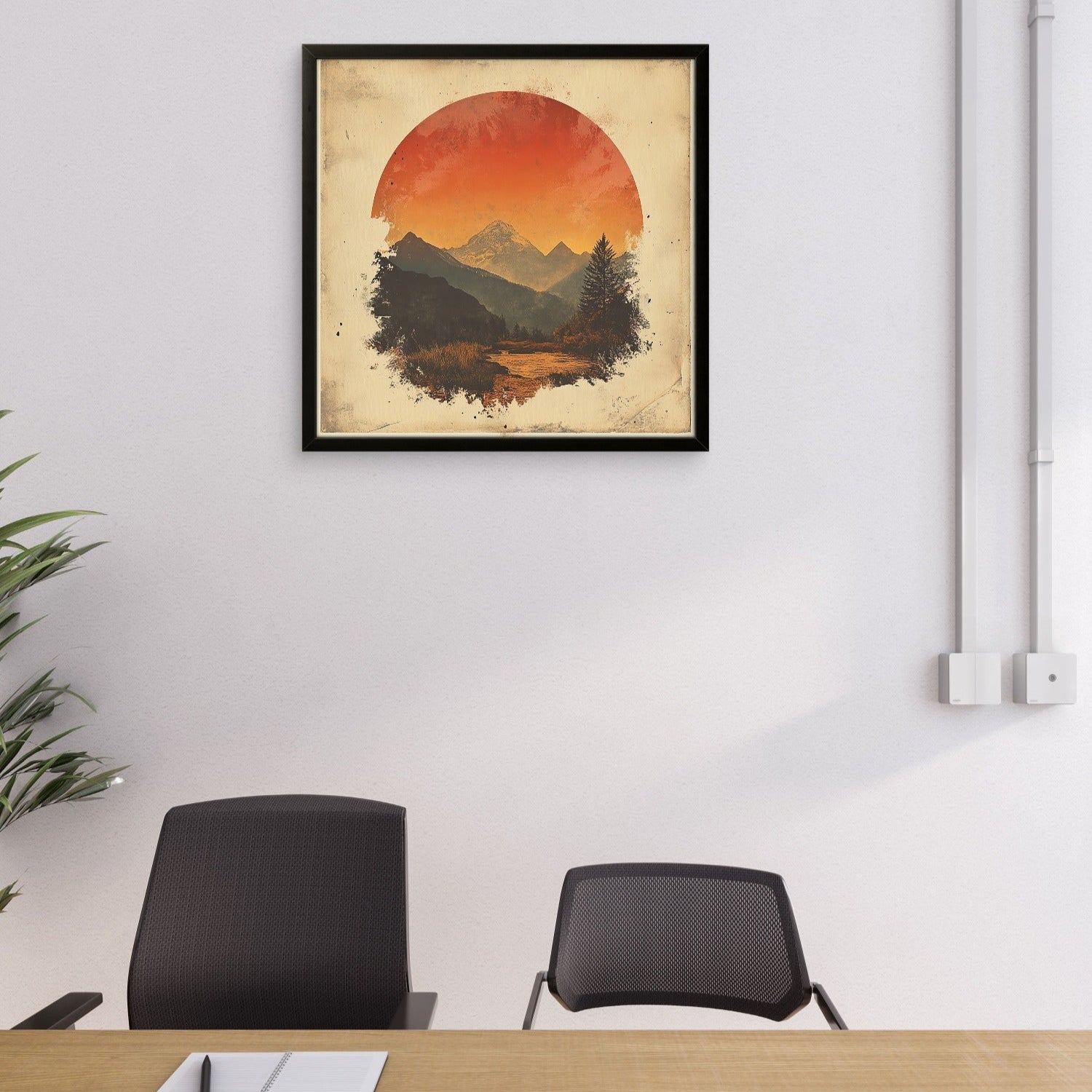 Vintage Mountains Art