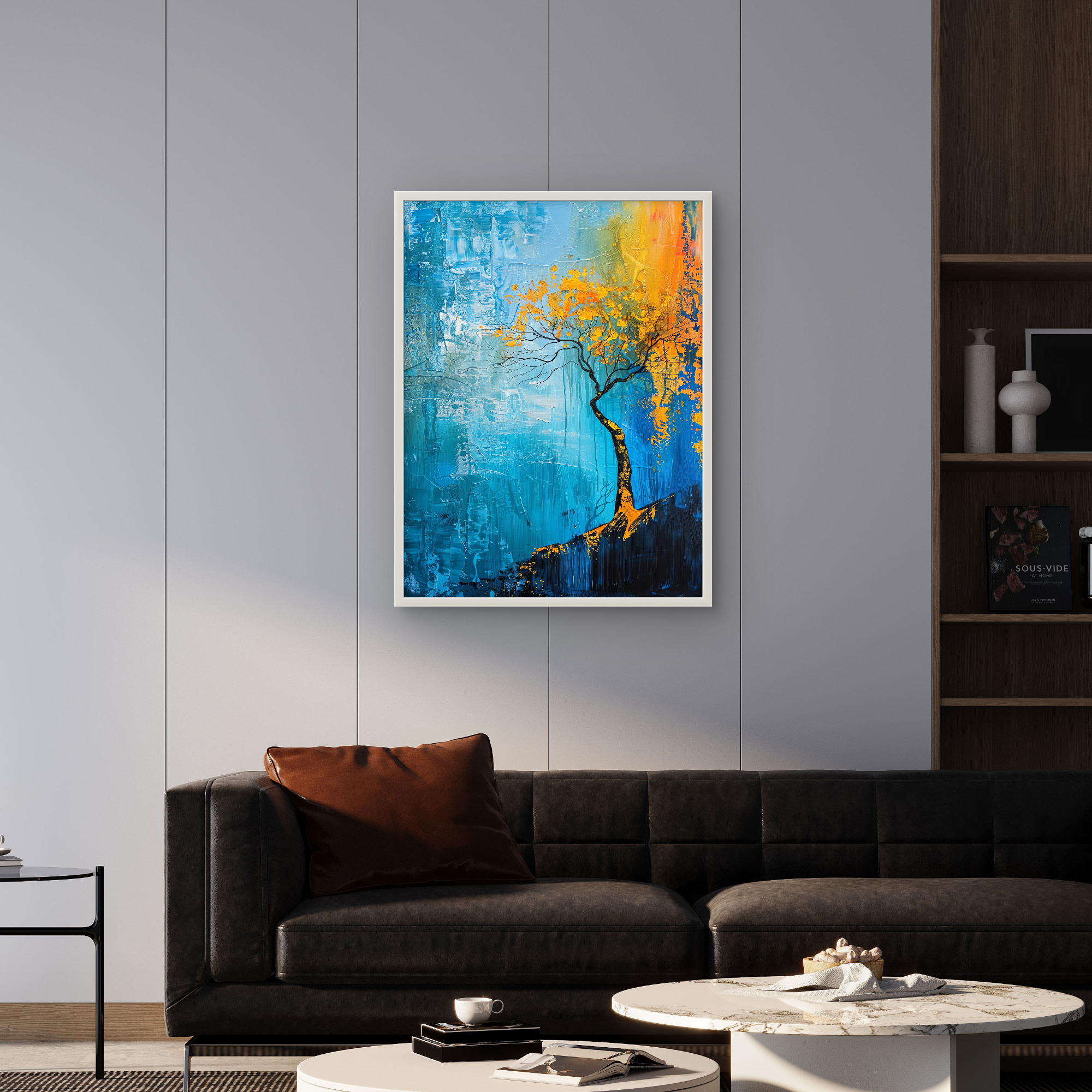 Beautiful Yellow Tree Art