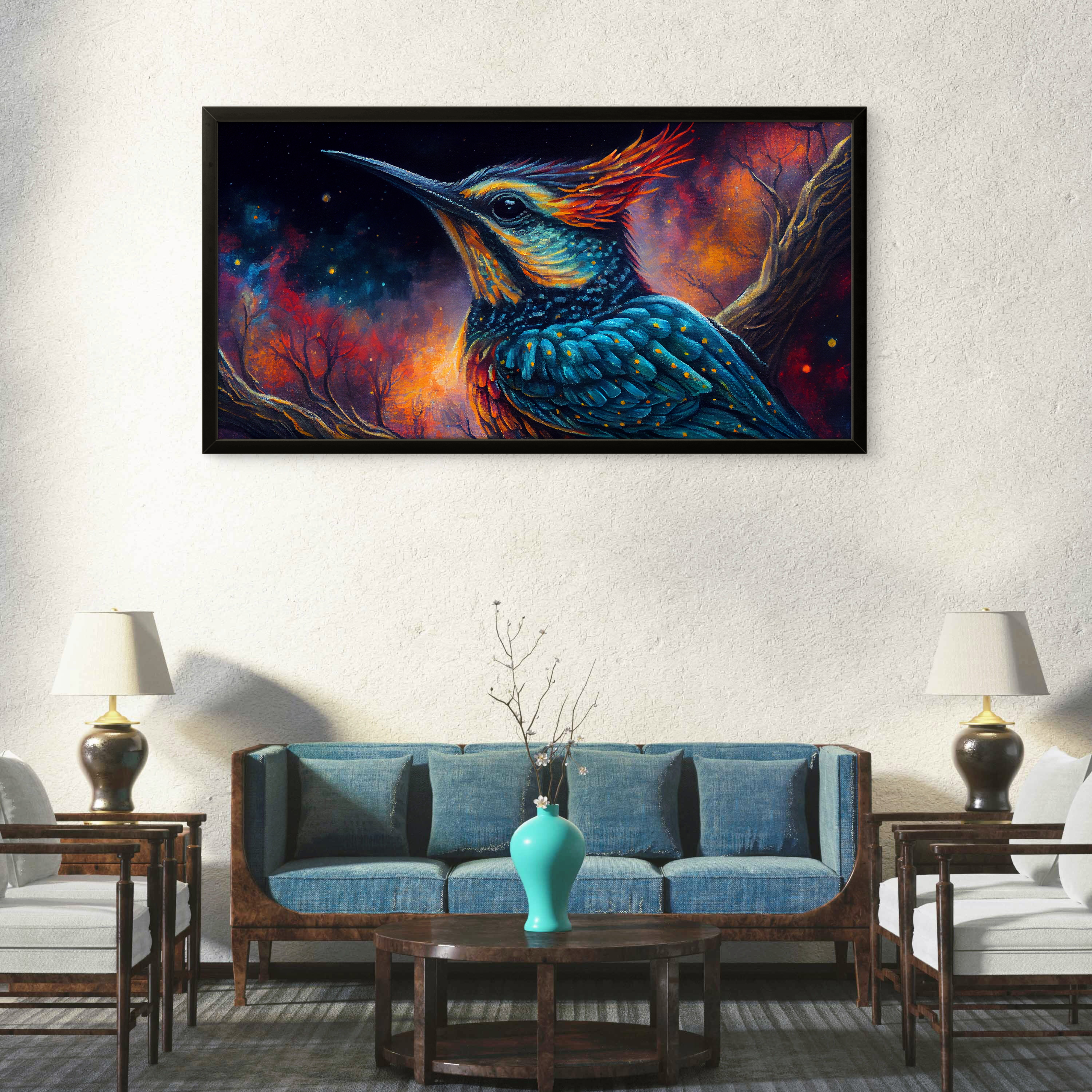 Modern Bird Abstract art Luxury Painting on Canvas