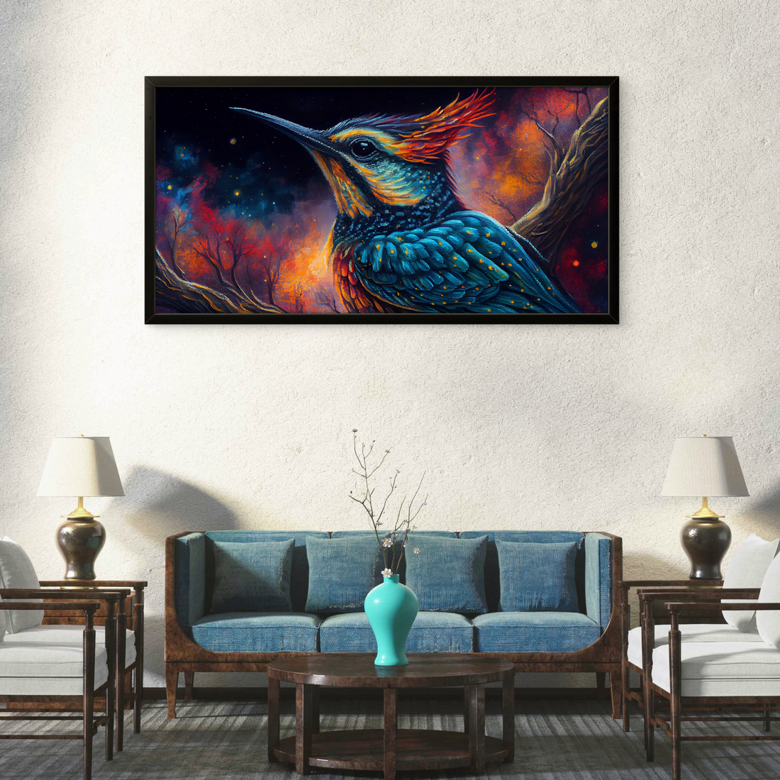 Modern Bird Abstract art Luxury Painting on Canvas