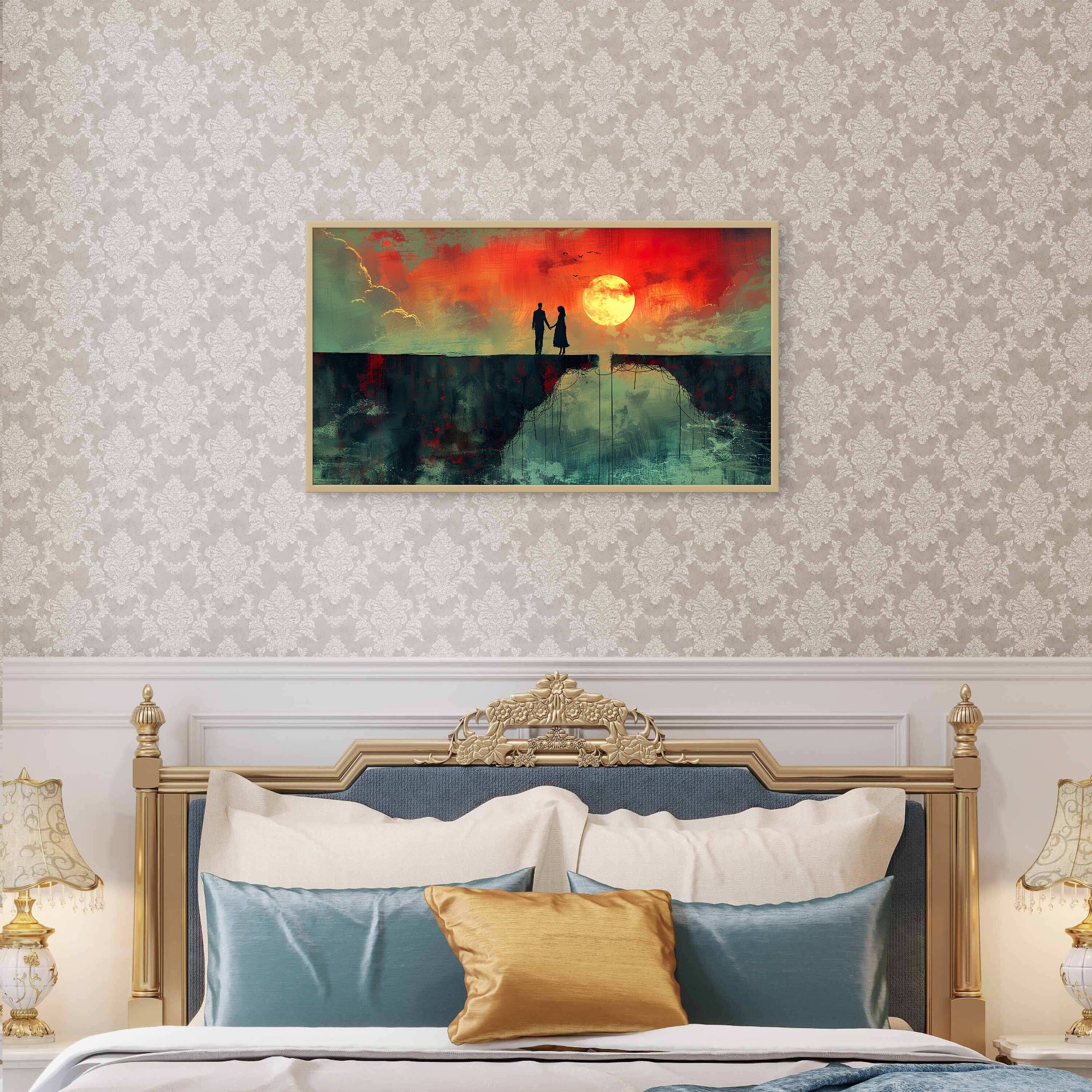 Couple Standing on the Edge