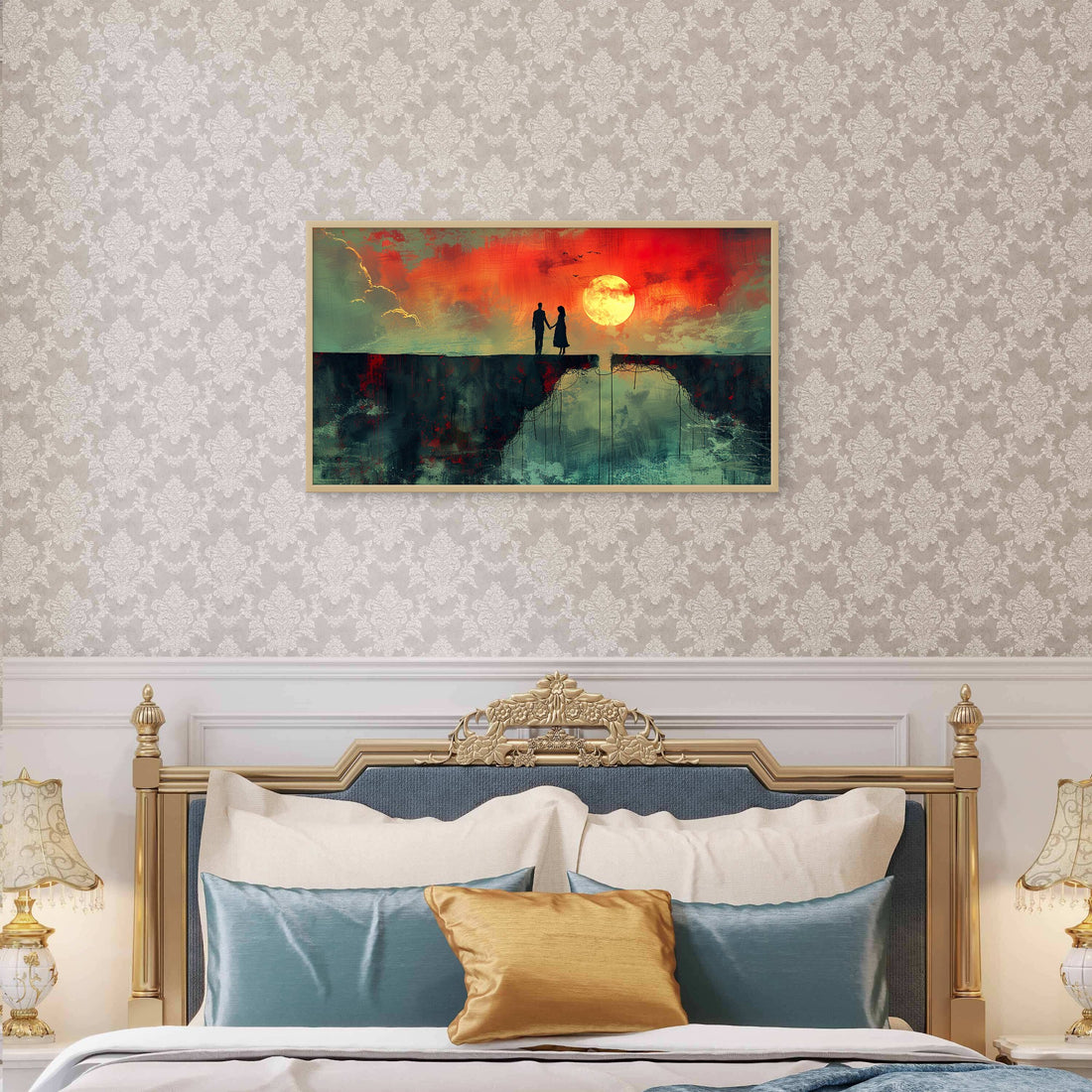 Couple Standing on the Edge