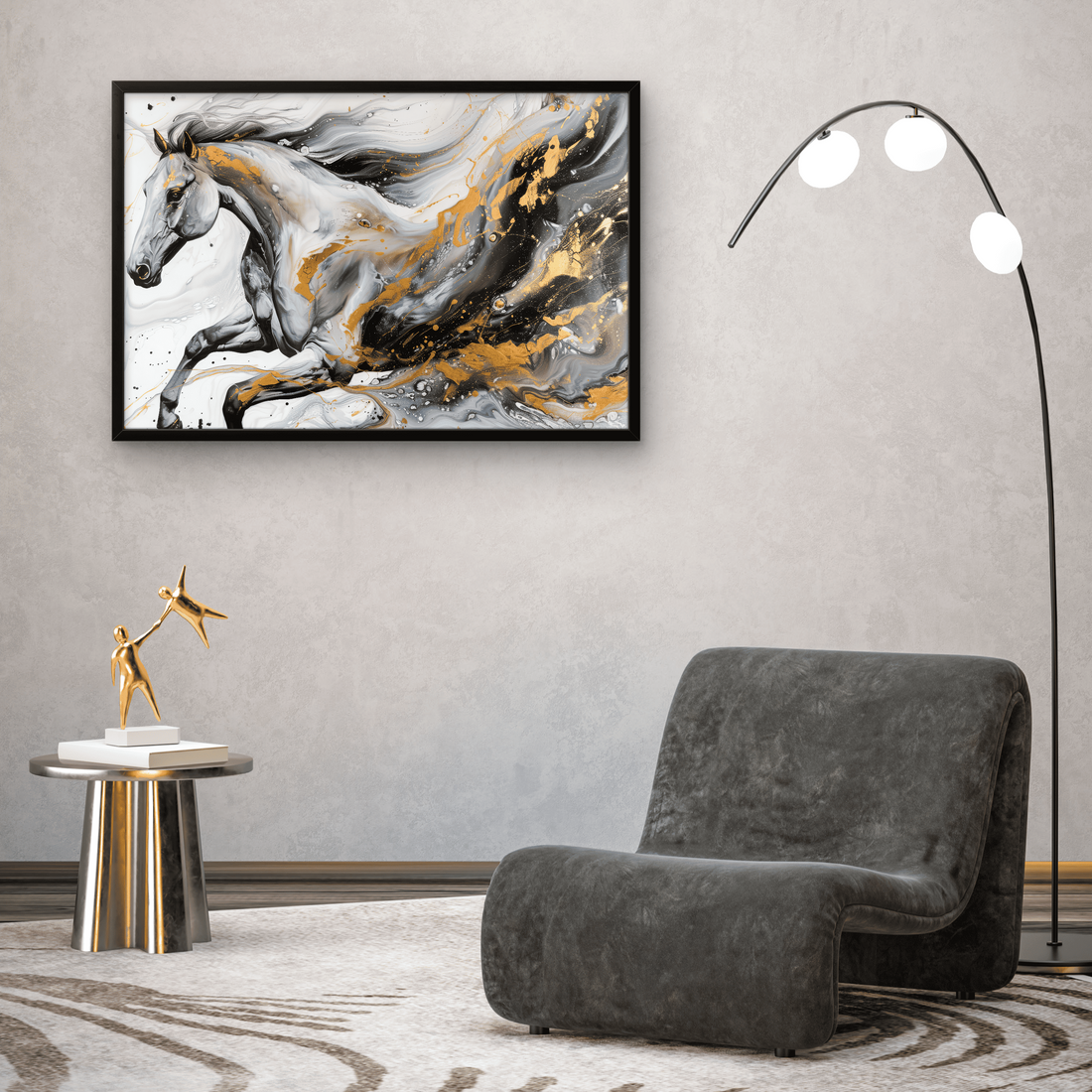 White Horse Abstract