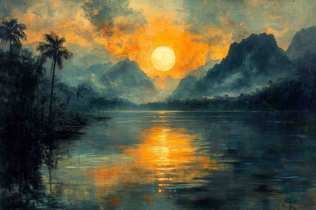 Sun Rise in the Mountains