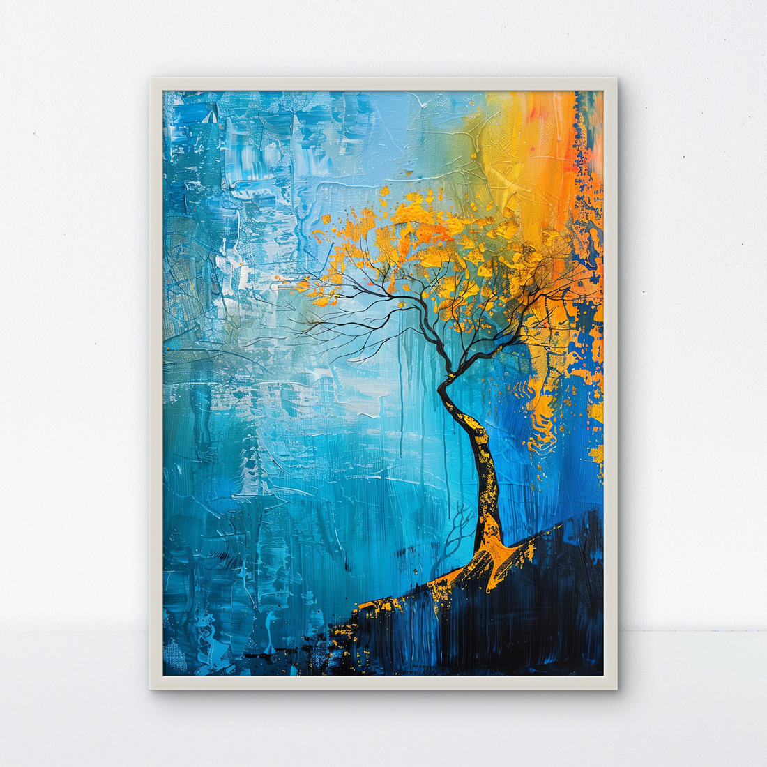 Beautiful Yellow Tree Art