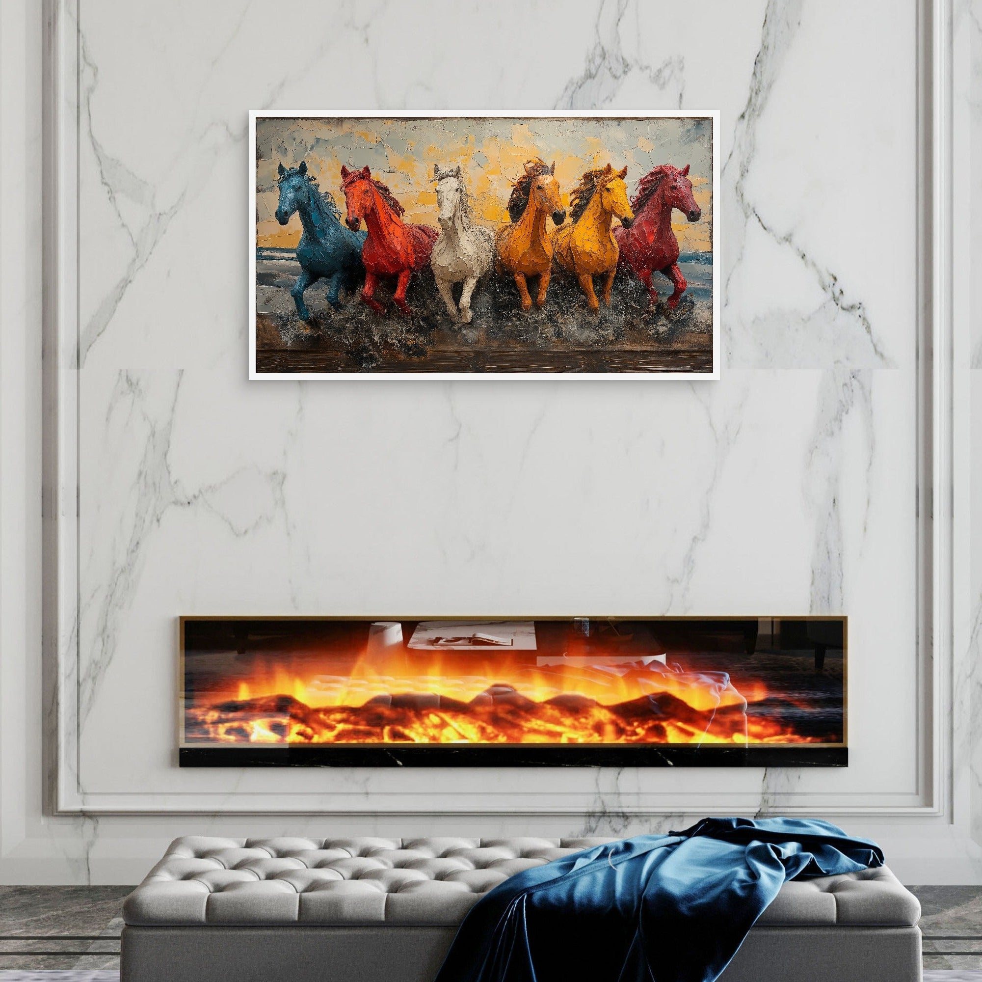 Colourful Horses Art