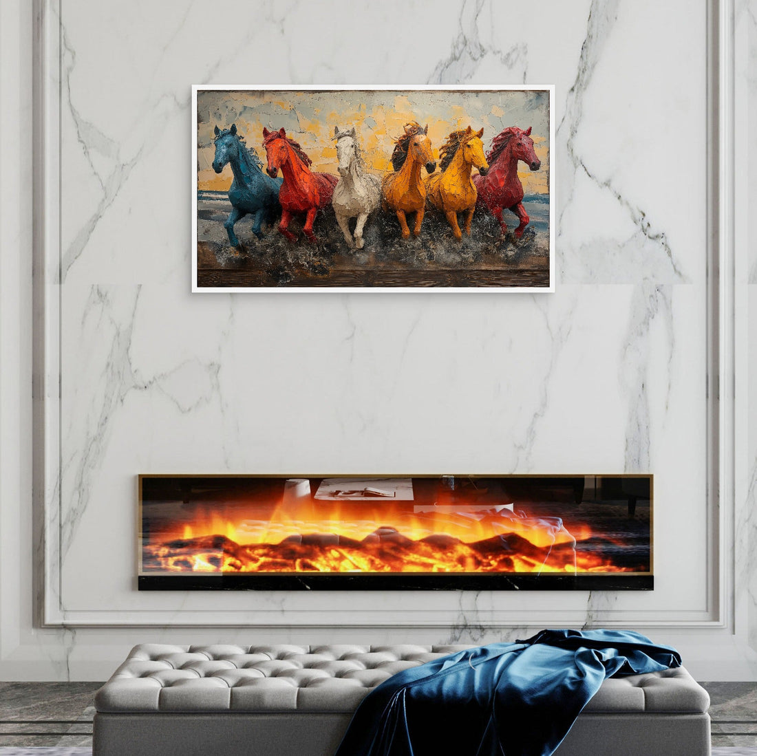 Colourful Horses Art