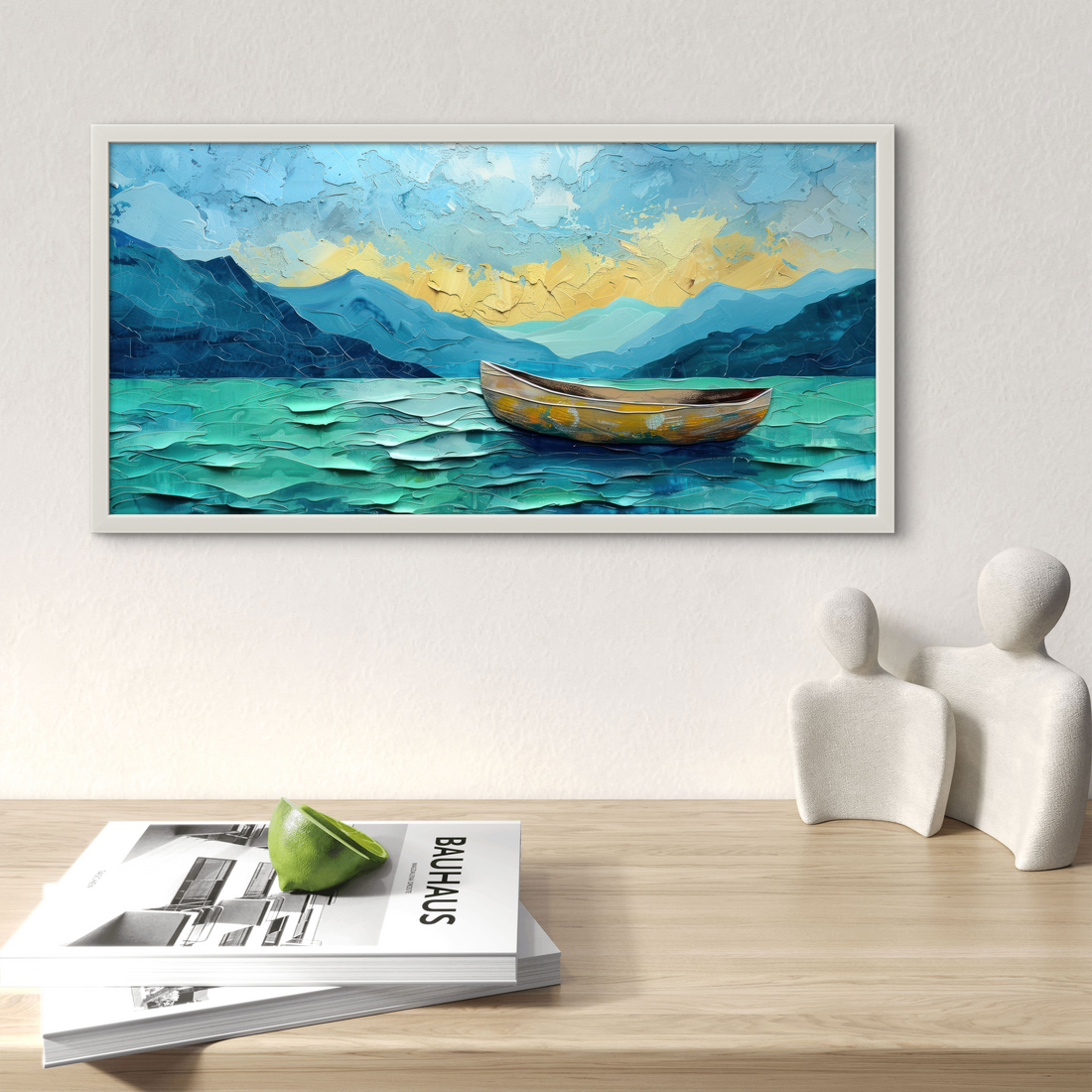 Elite Boat art Painting on Canvas