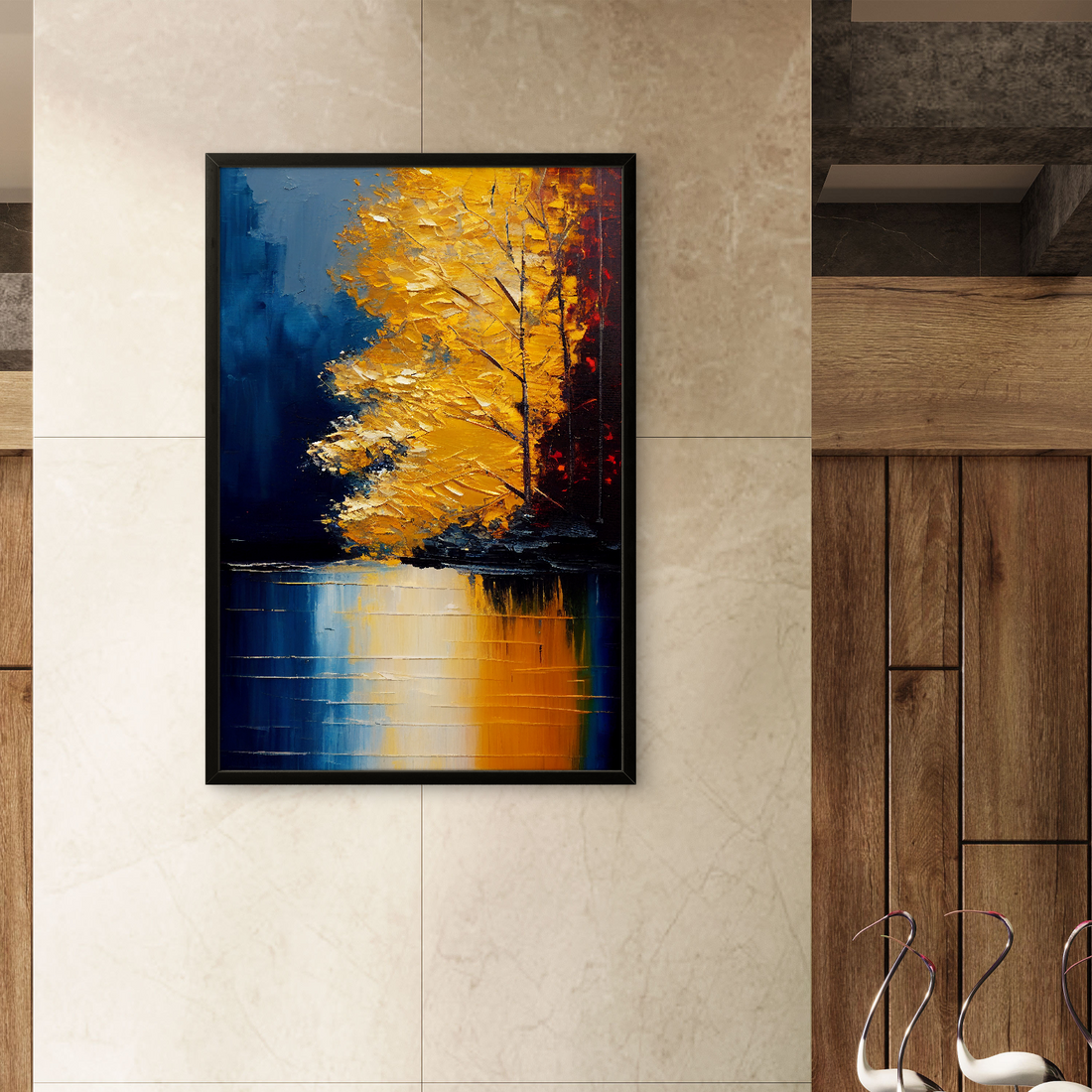 Lake Side Shadow Art Portrait