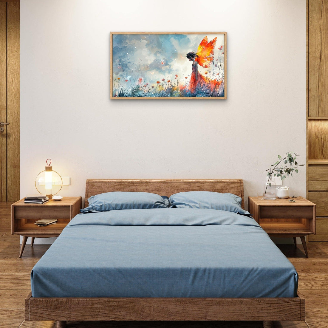 Sad Butterfly Girl Art - Frugal Carts