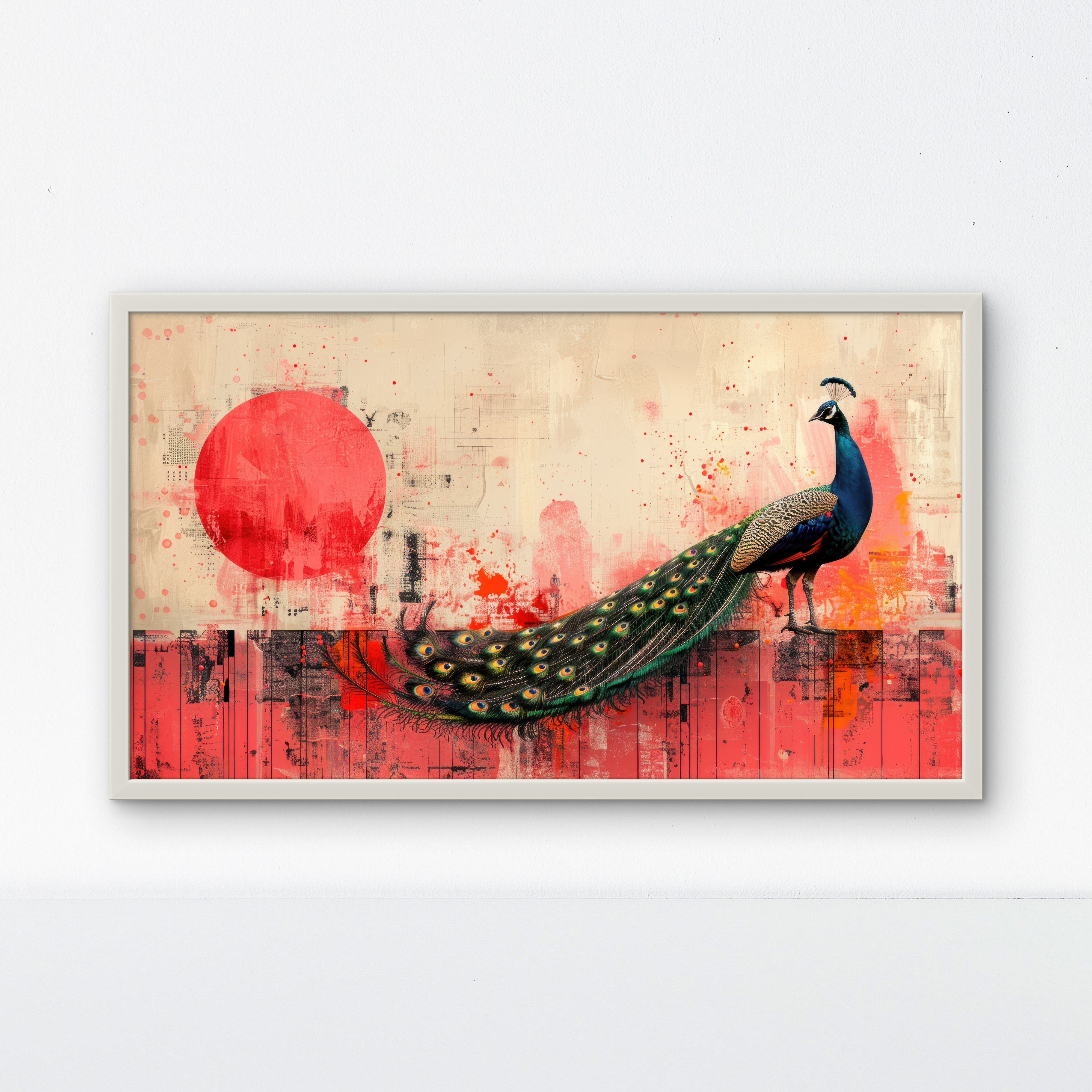 Aesthetic Peacock Painting