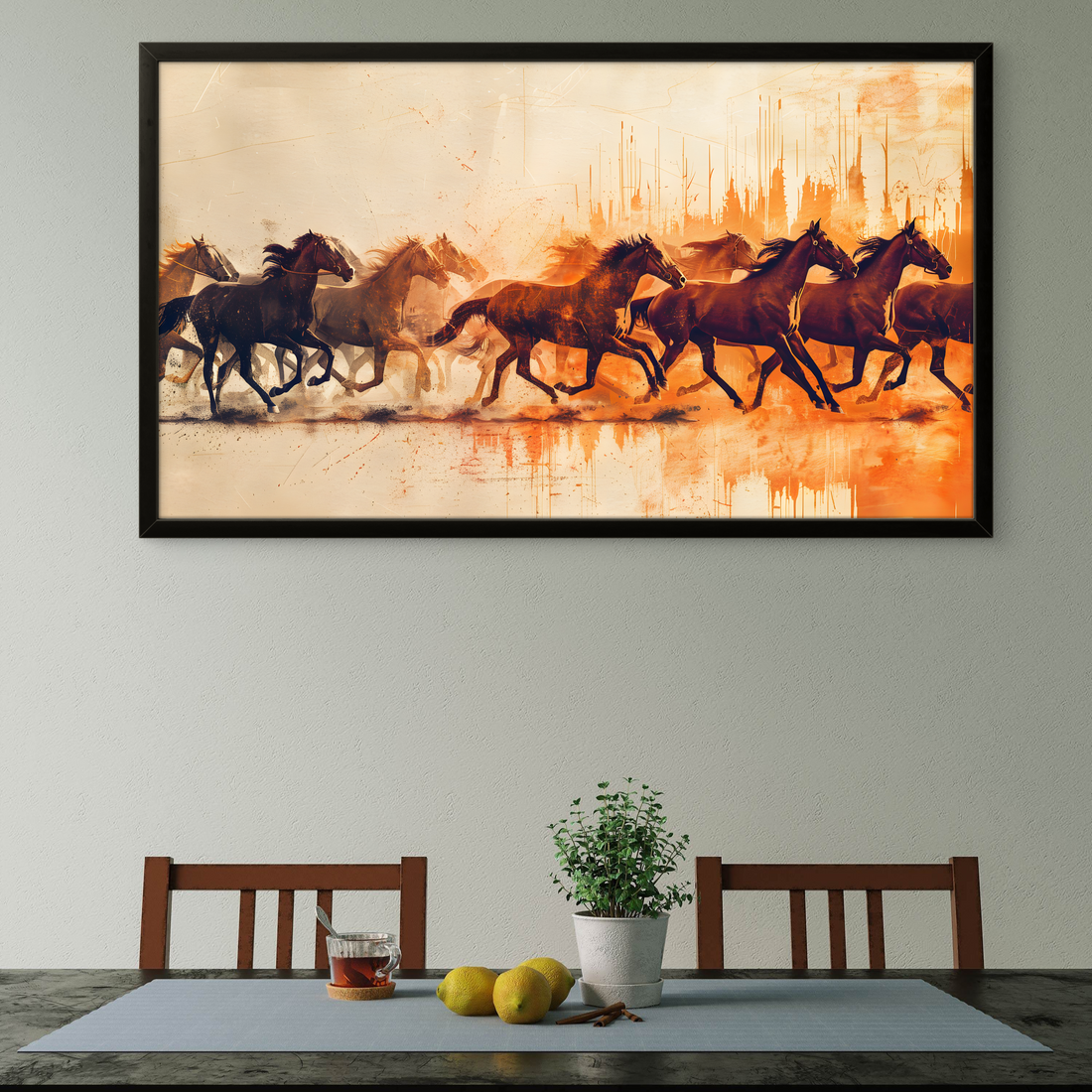 Running Right Horses Art
