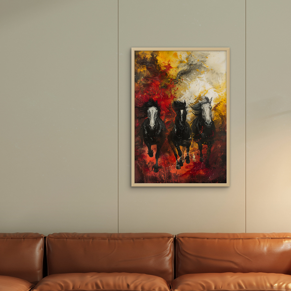 Black Horses Abstract