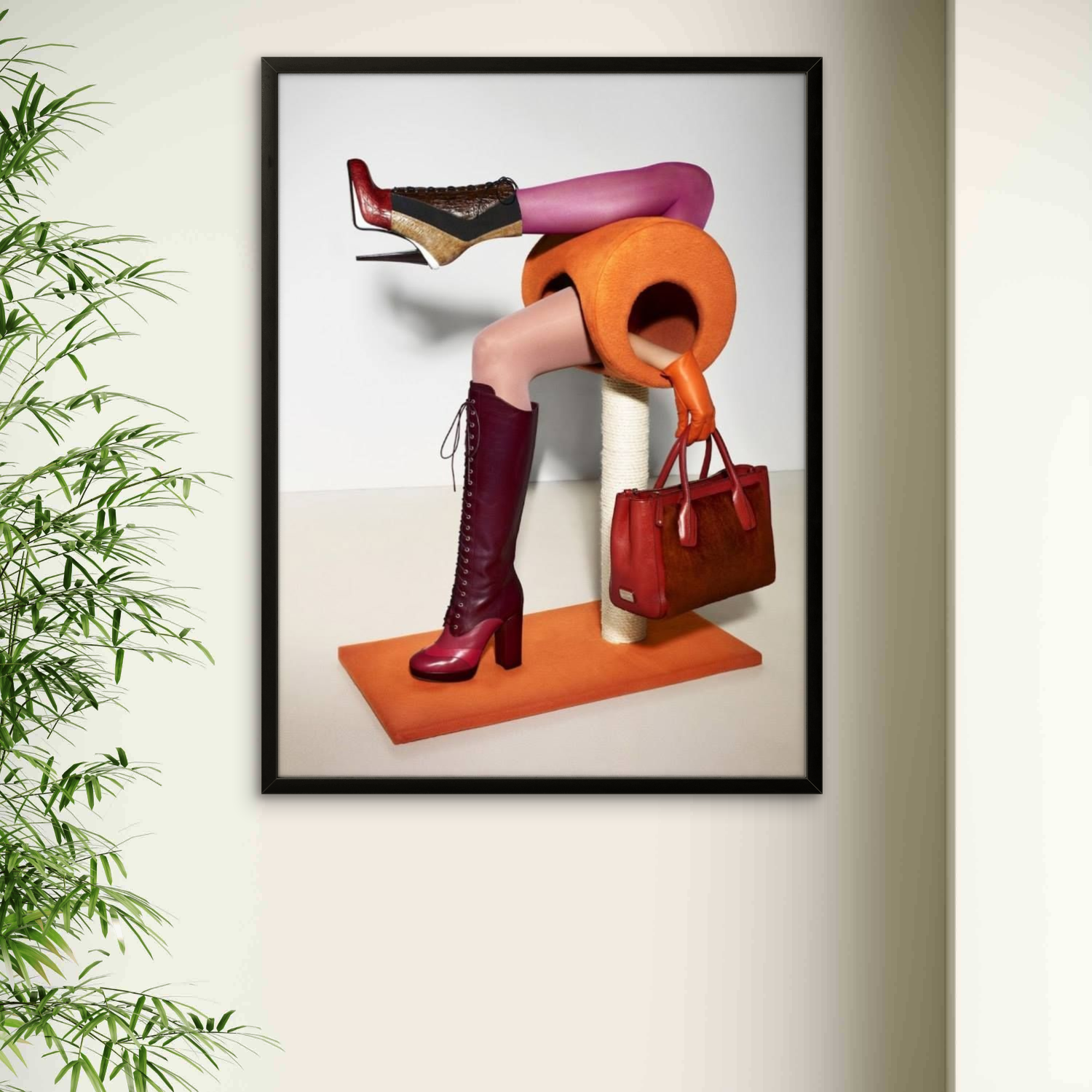 Premium Texture Modern Lady Art Portrait