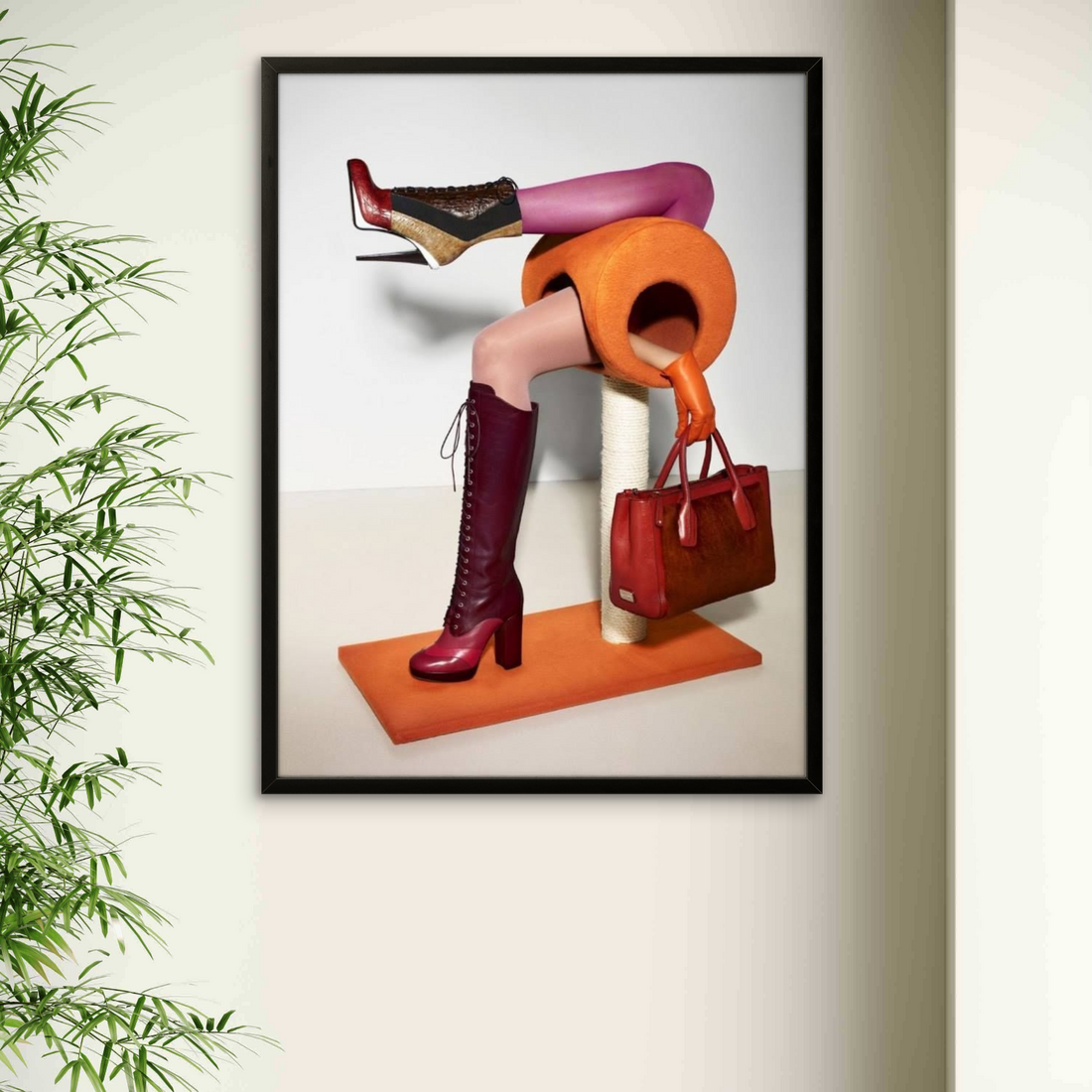 Premium Texture Modern Lady Art Portrait