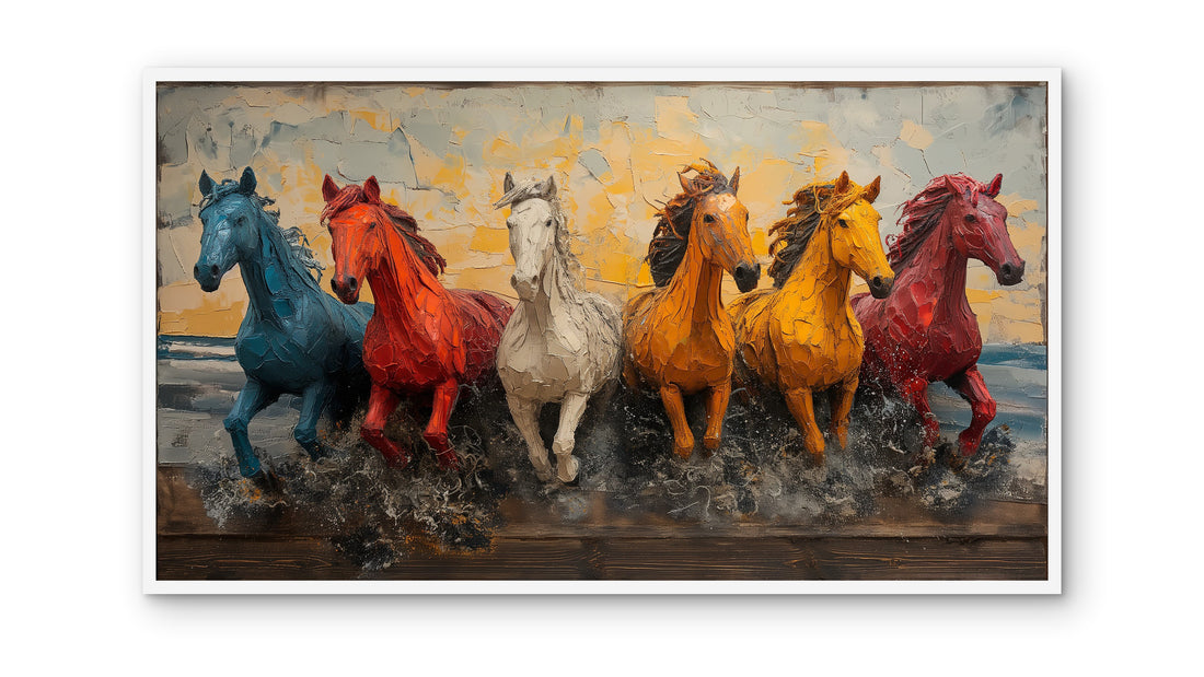 Colourful Horses Art
