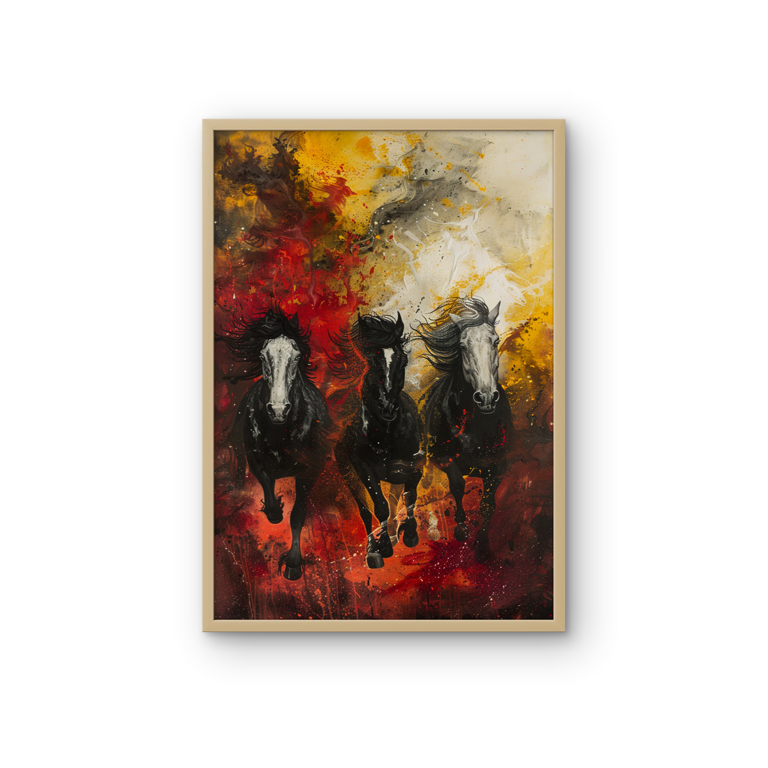 Black Horses Abstract