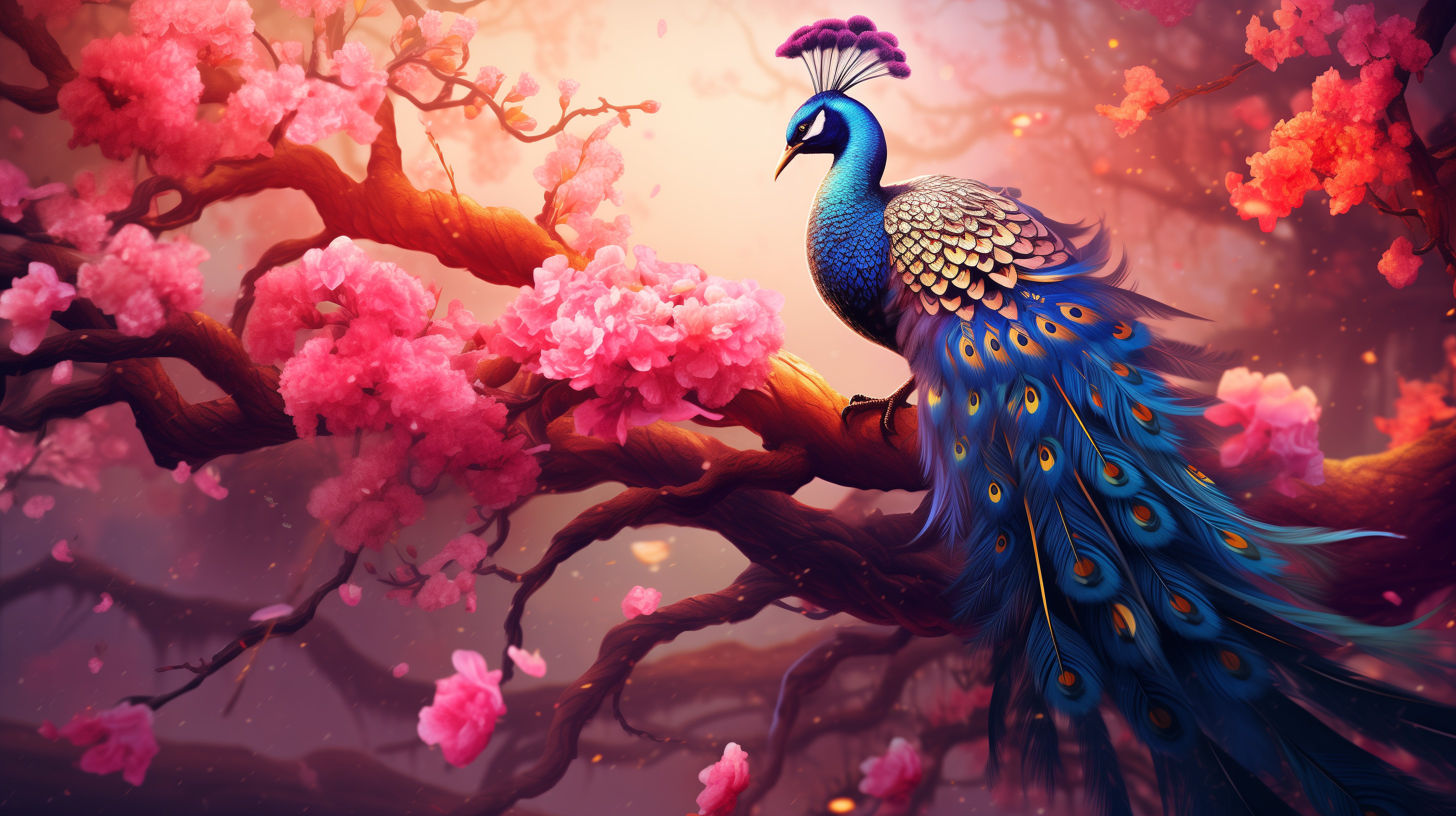 Peacock in Autumn