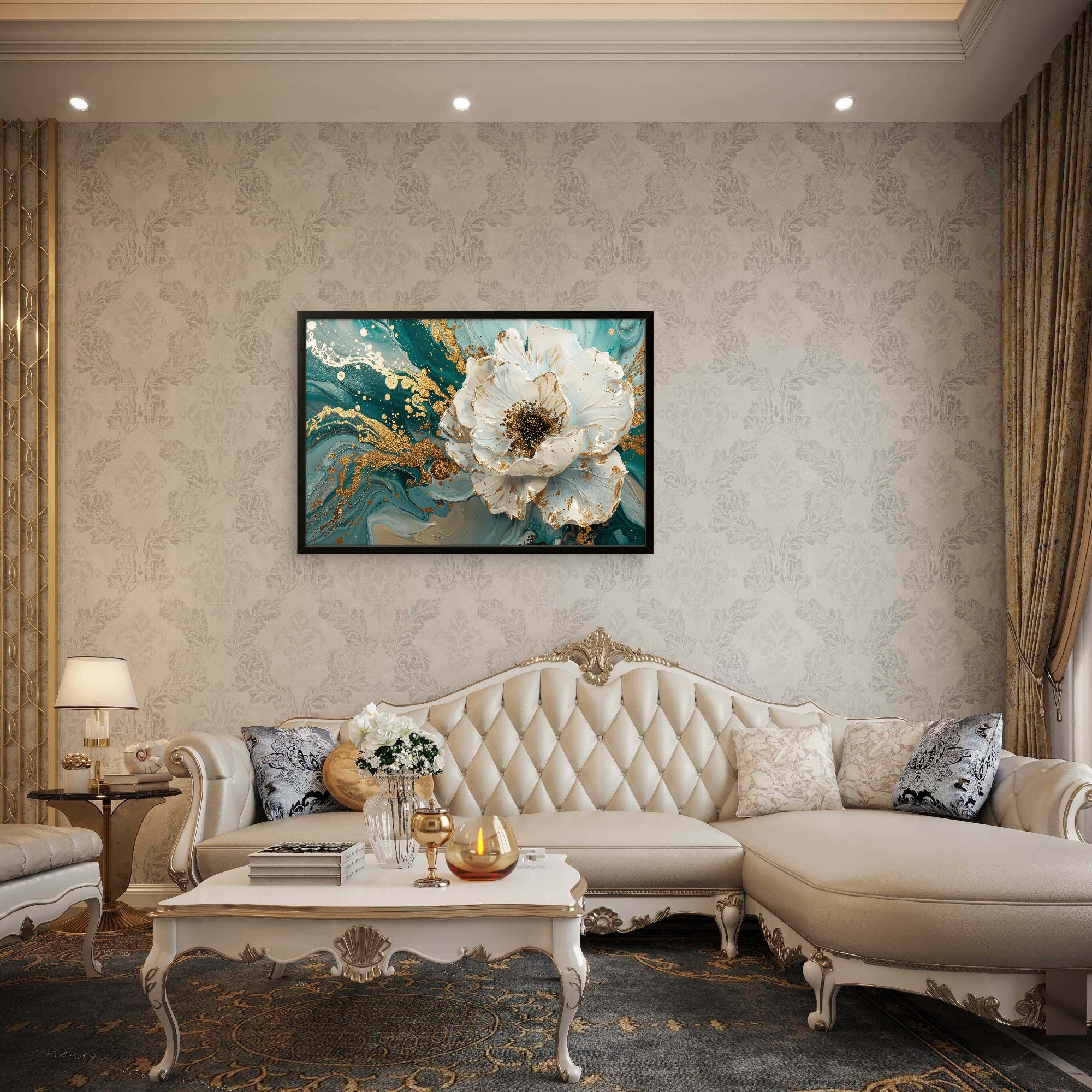 White Flower Abstract