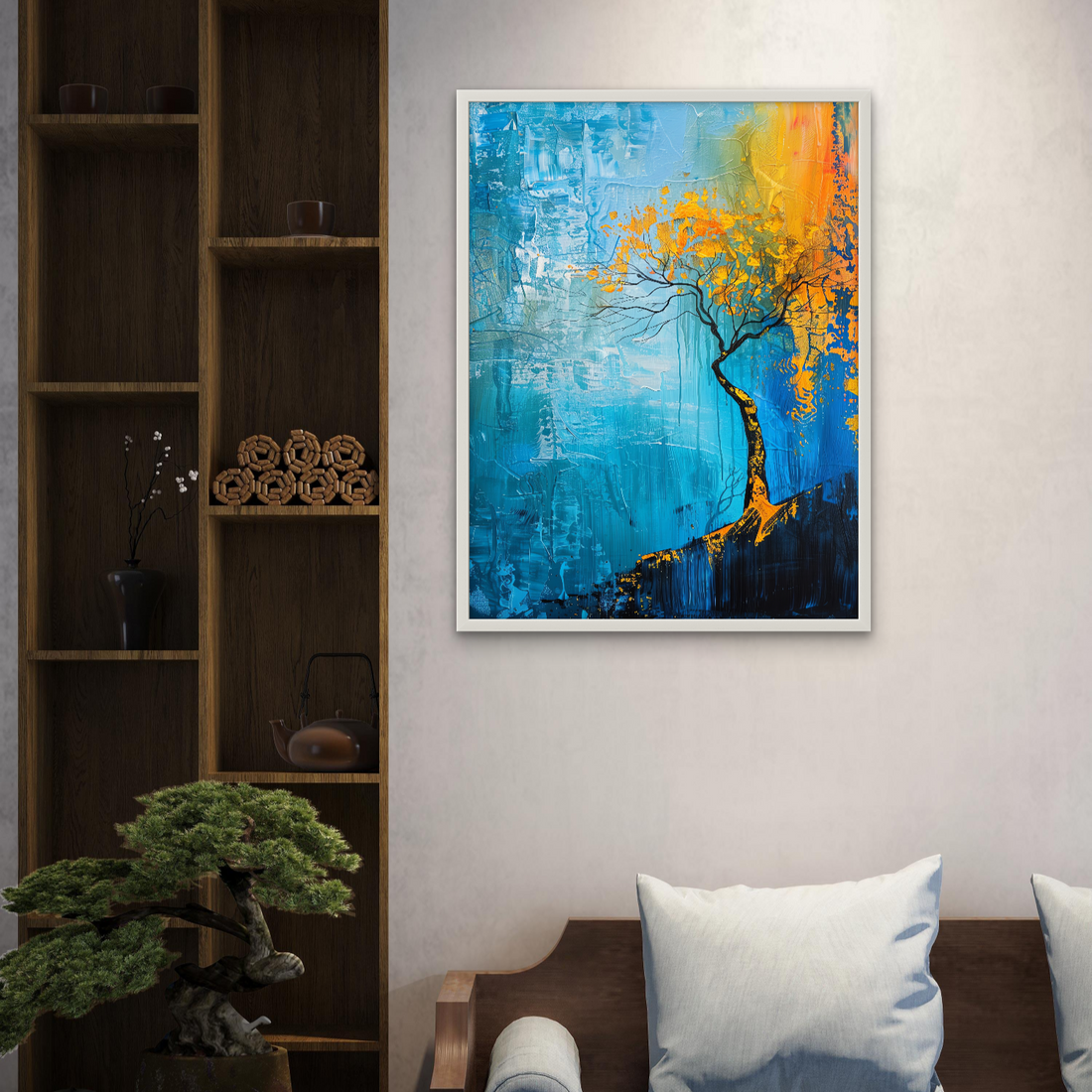 Beautiful Yellow Tree Art