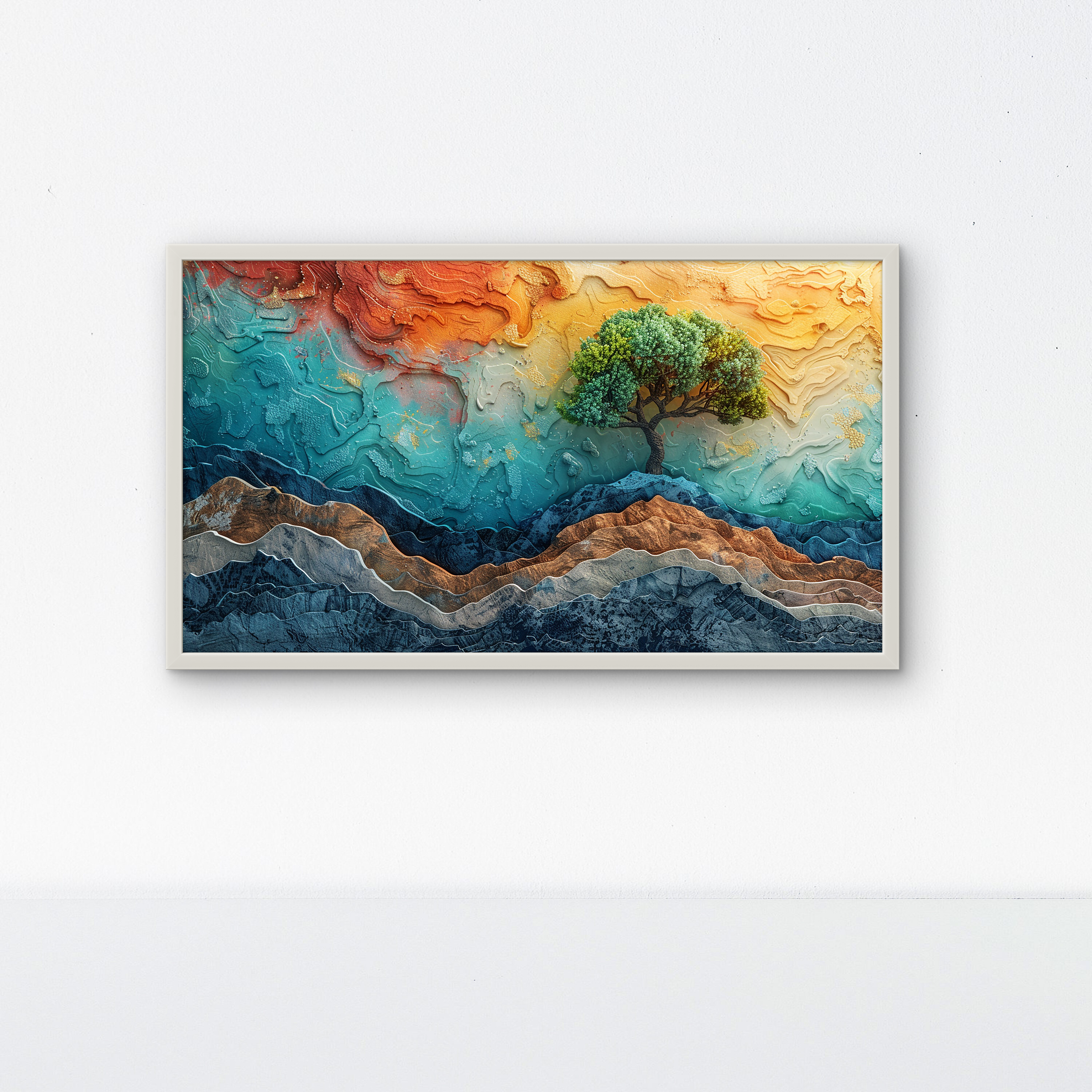Real Feel Abstract Tree art Luxury Painting on Canvas