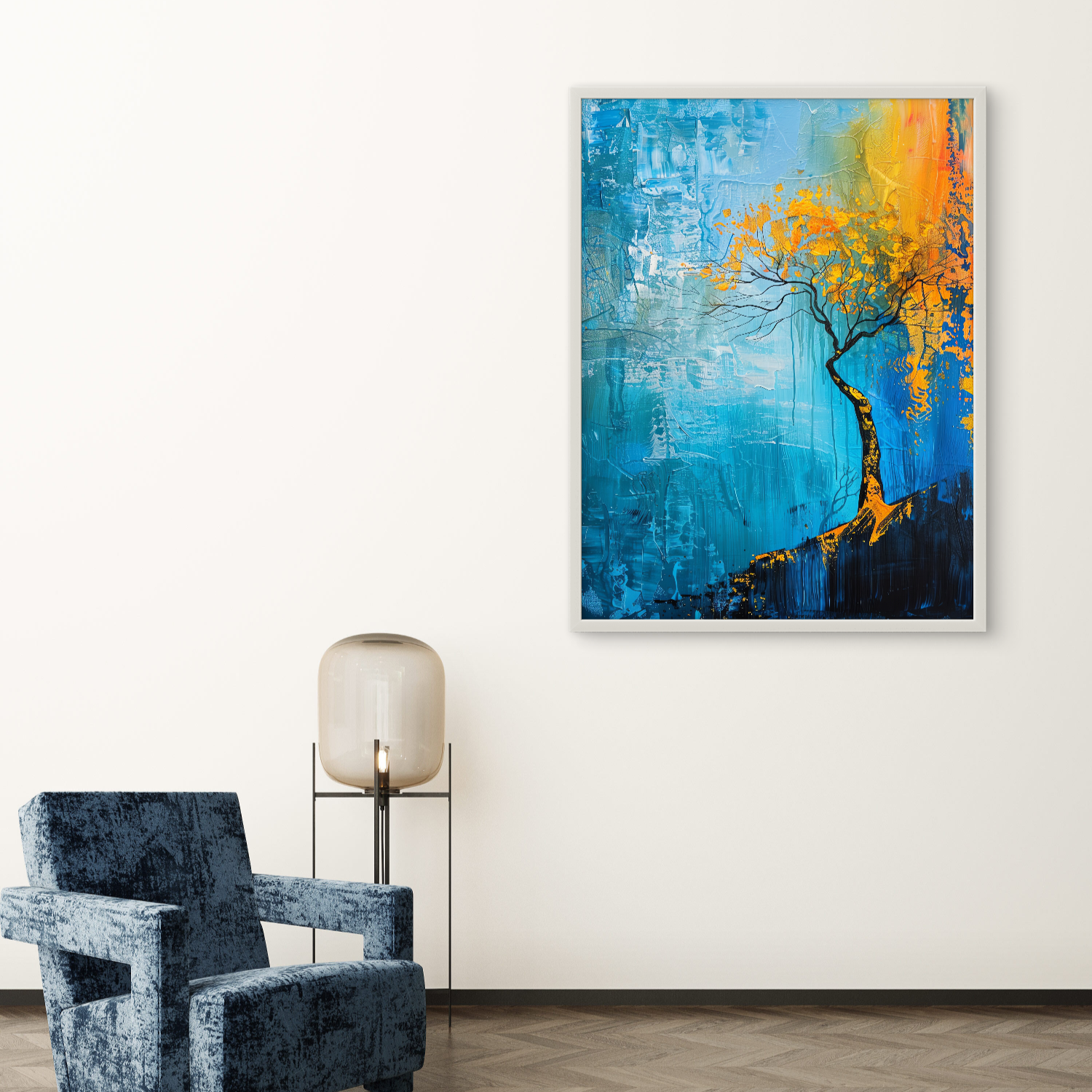 Beautiful Yellow Tree Art