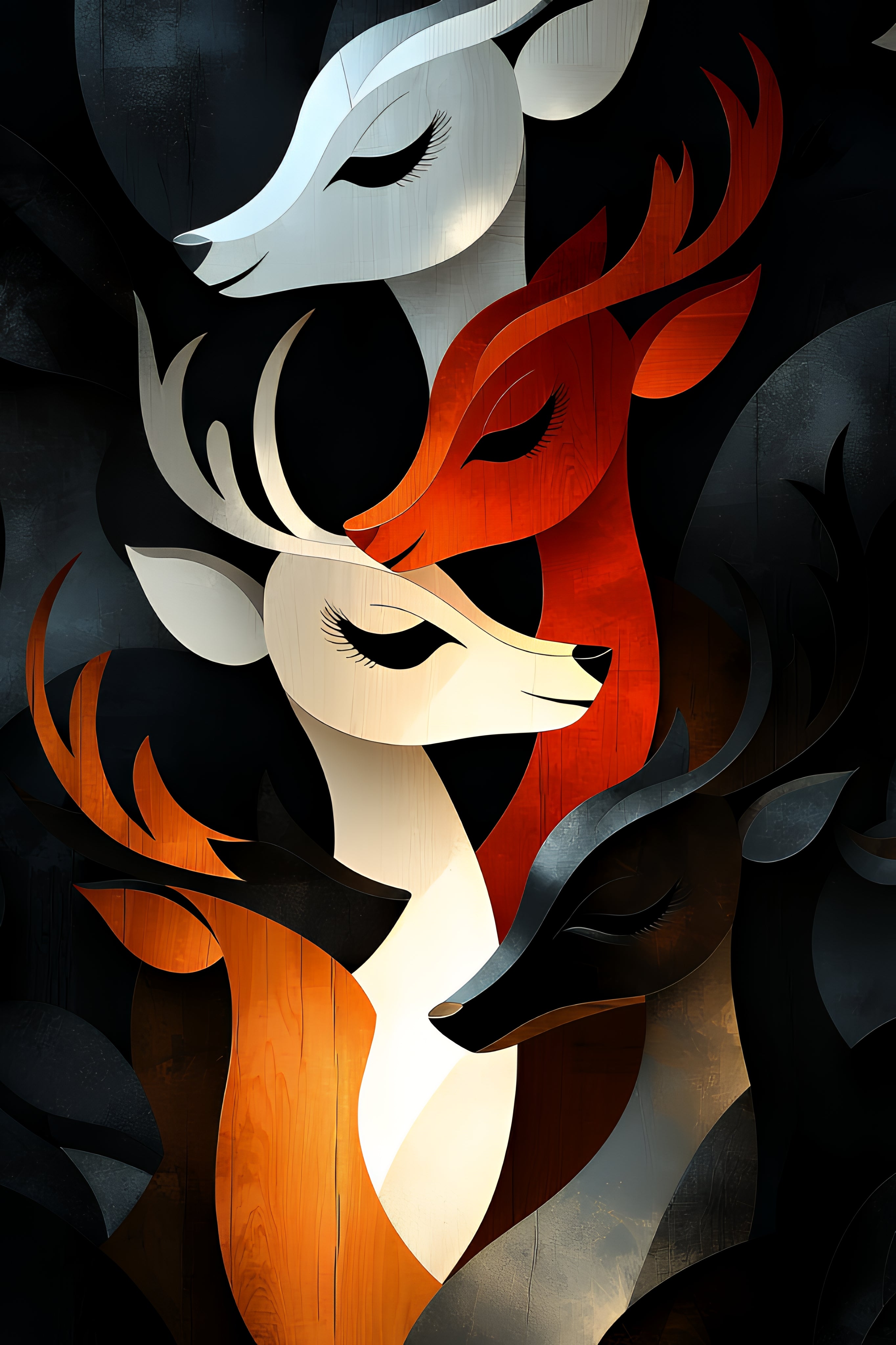 Harmony Deer Canvas