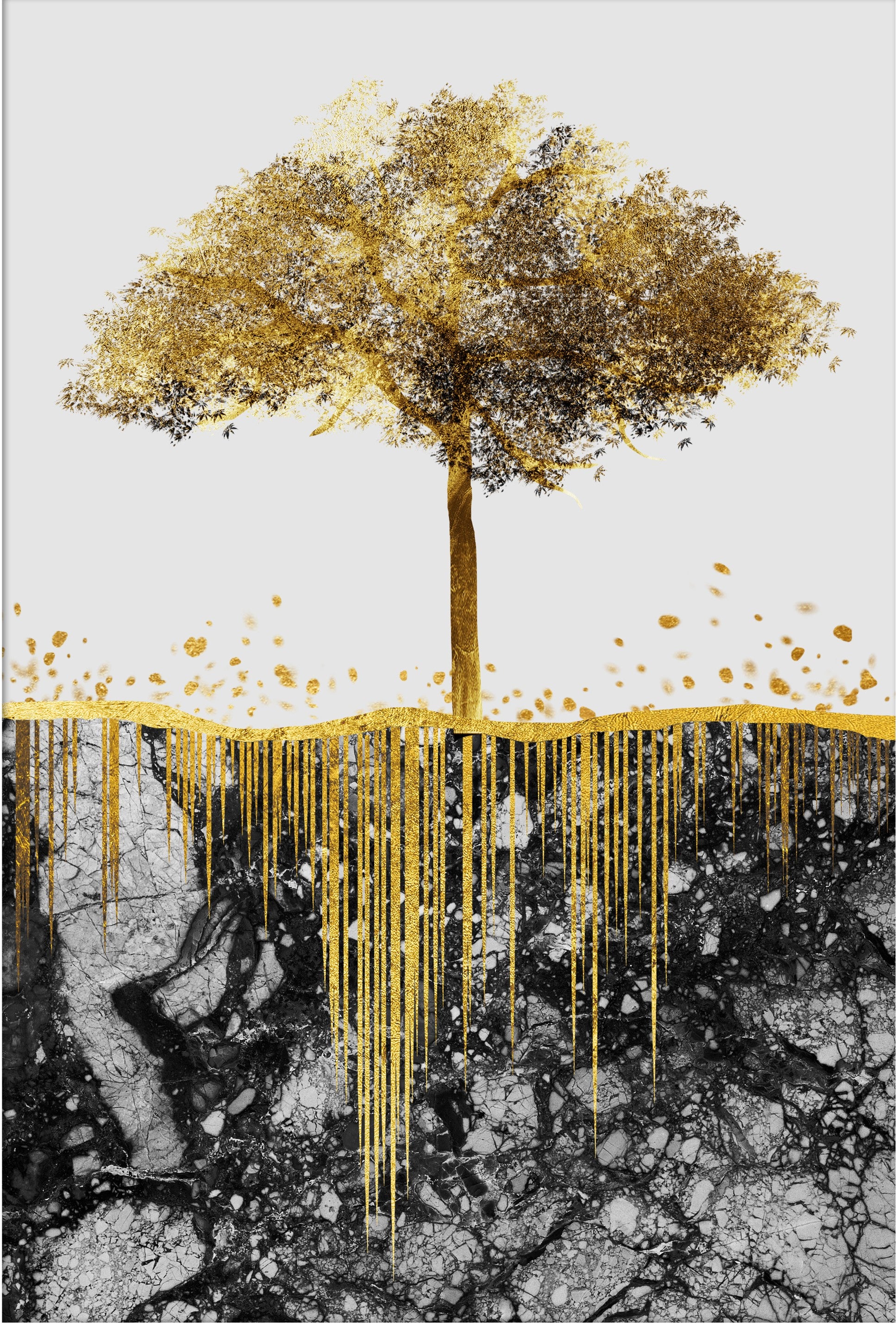 Set of 3 Growing Yellow Tree