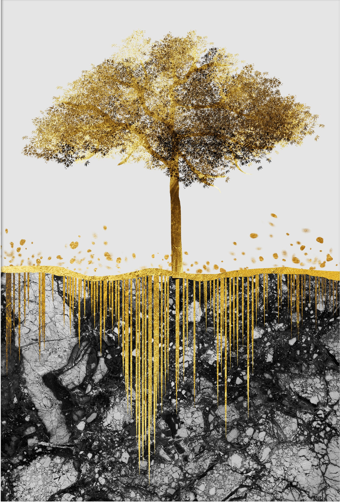 Set of 3 Growing Yellow Tree