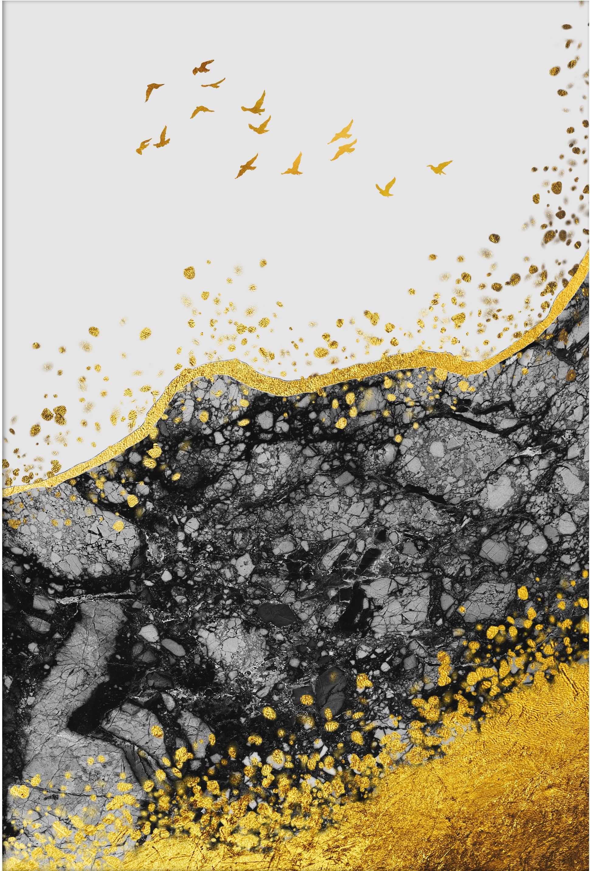 Set of 3 Growing Yellow Tree