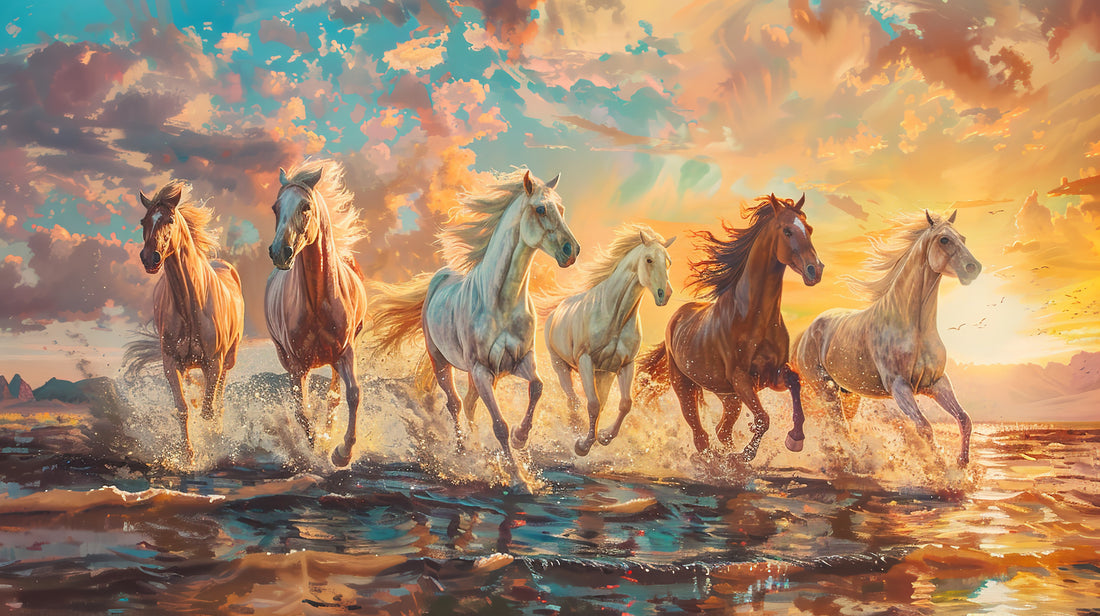 Success Symbol Running Horses