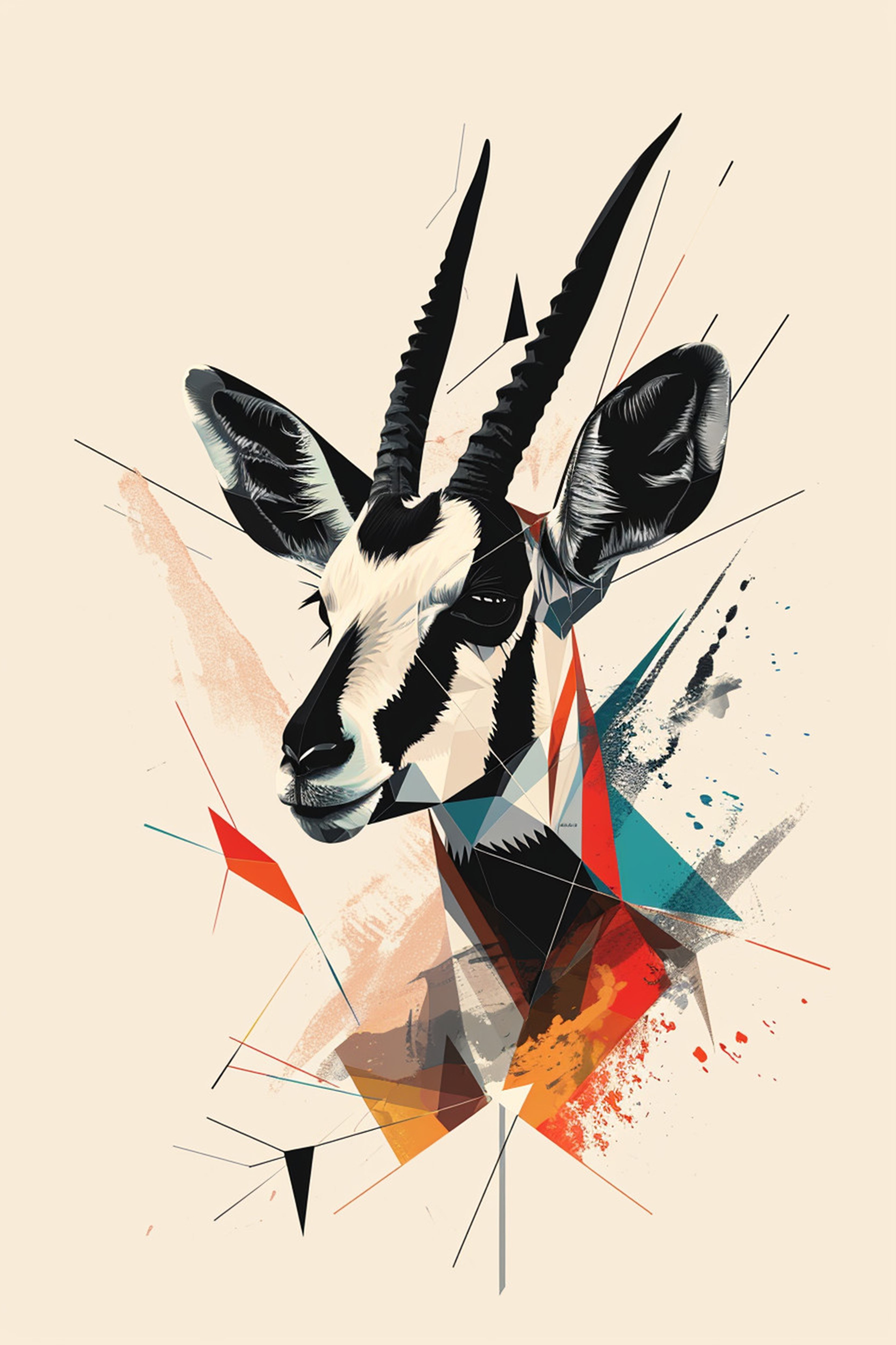 Modern Deer Fusion Frame