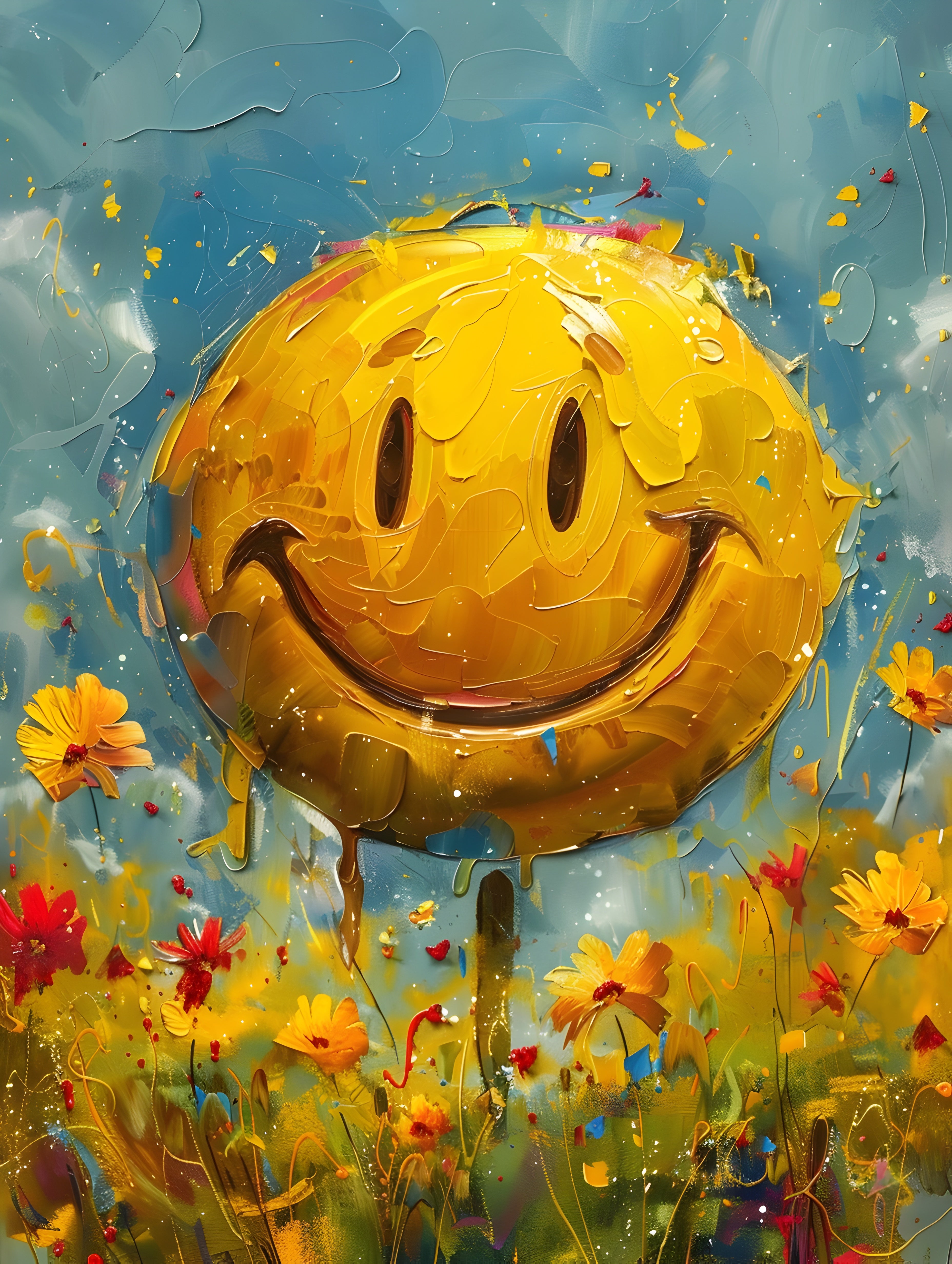 Smiley Flower - Frugal Carts