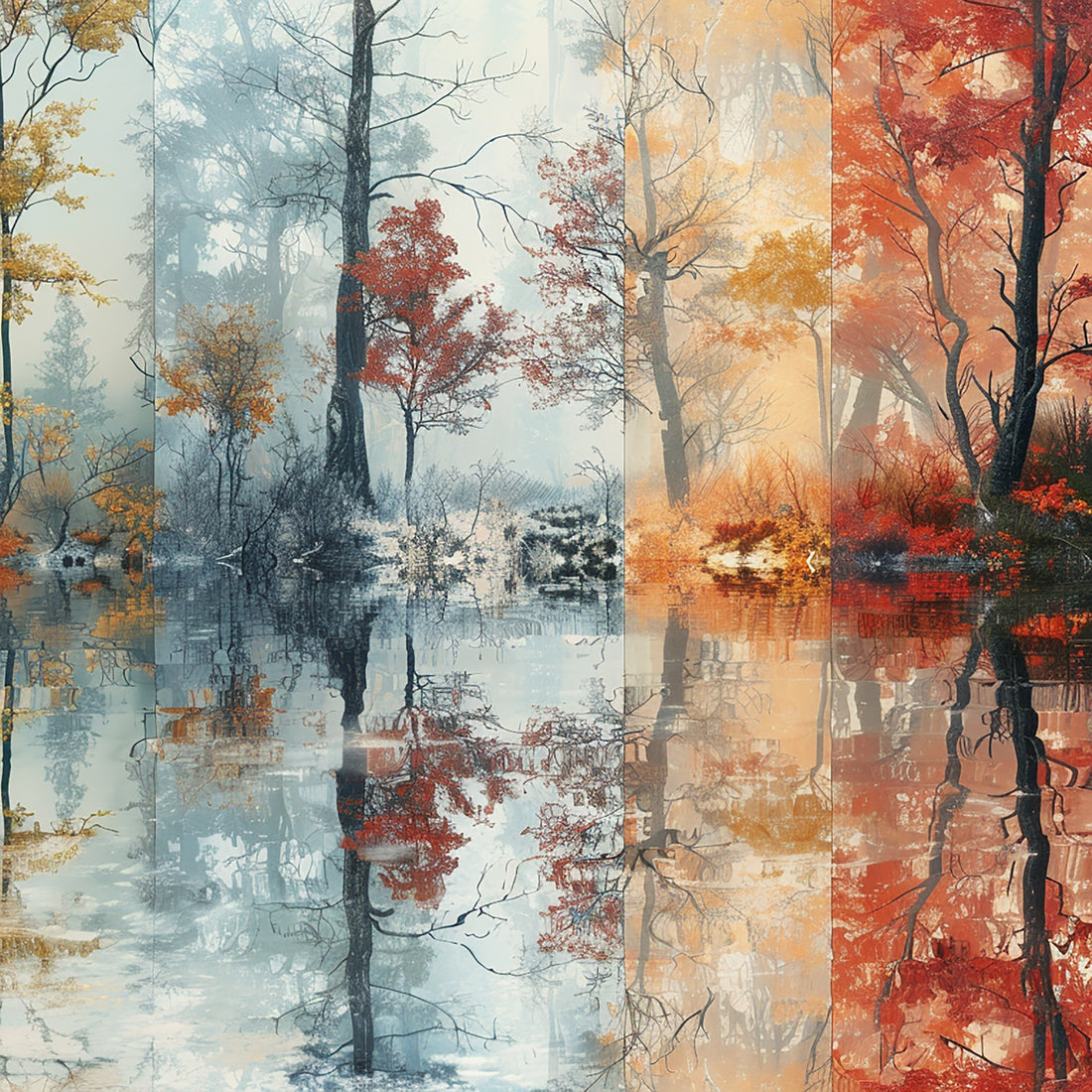 Lake Side Reflection - Frugal Carts