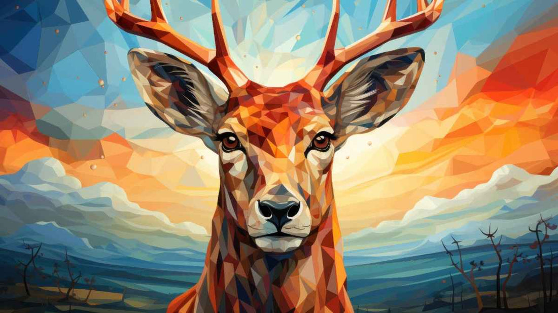 Sunset Stag Canvas
